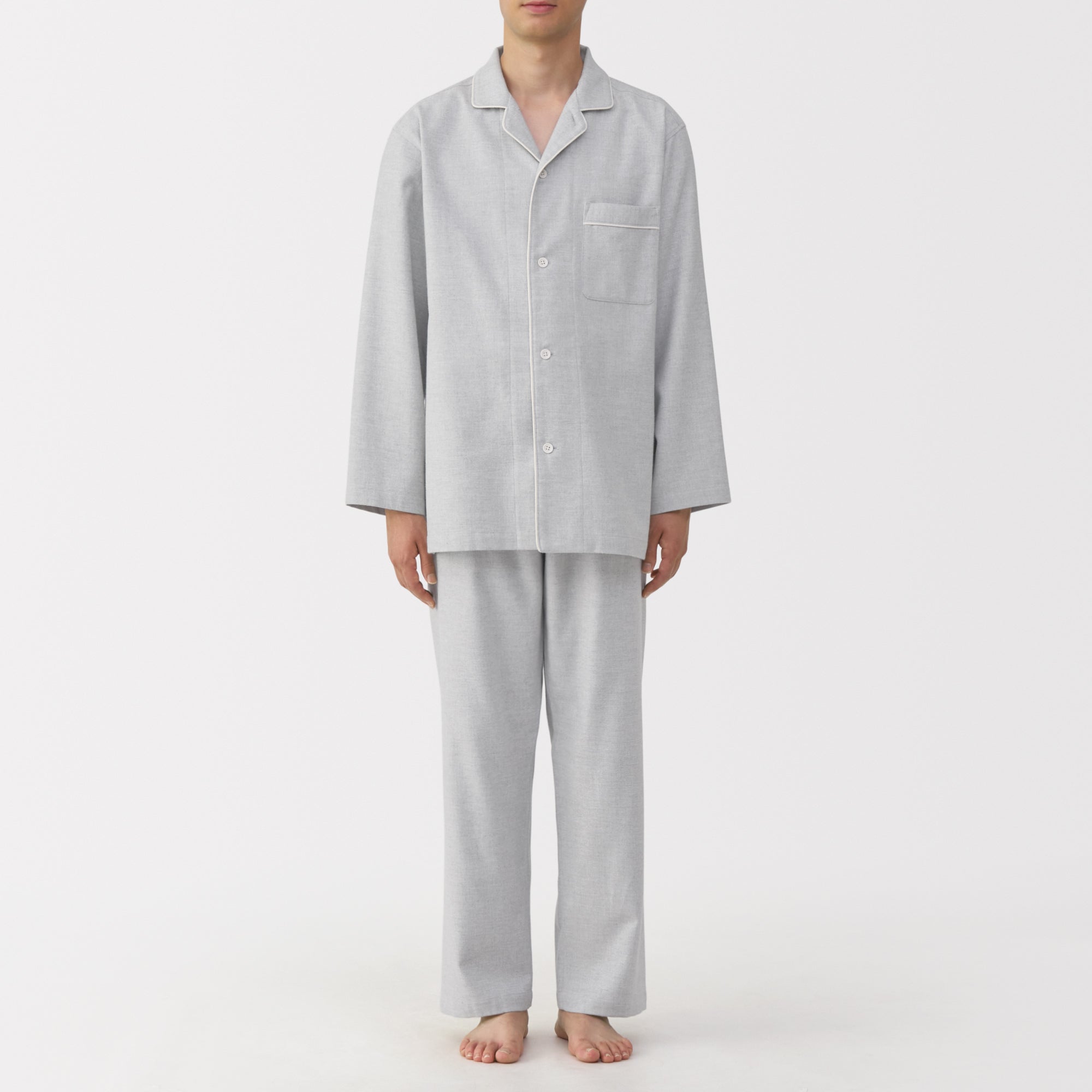 Side Seamless Flannel Pajamas - Image 17