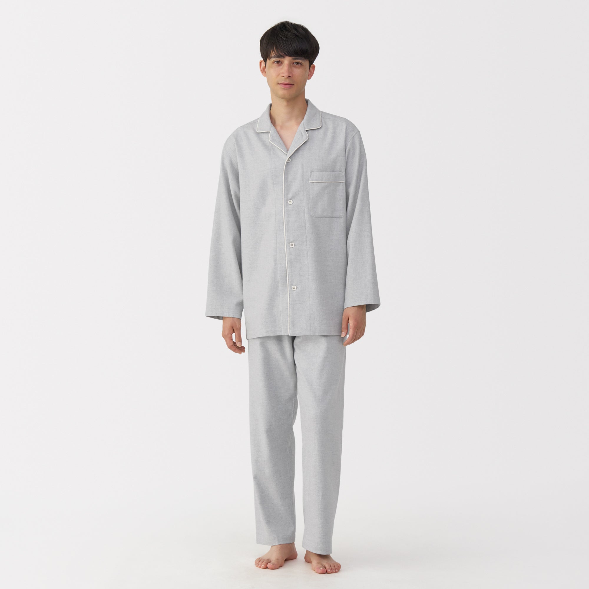 Side Seamless Flannel Pajamas - Image 16