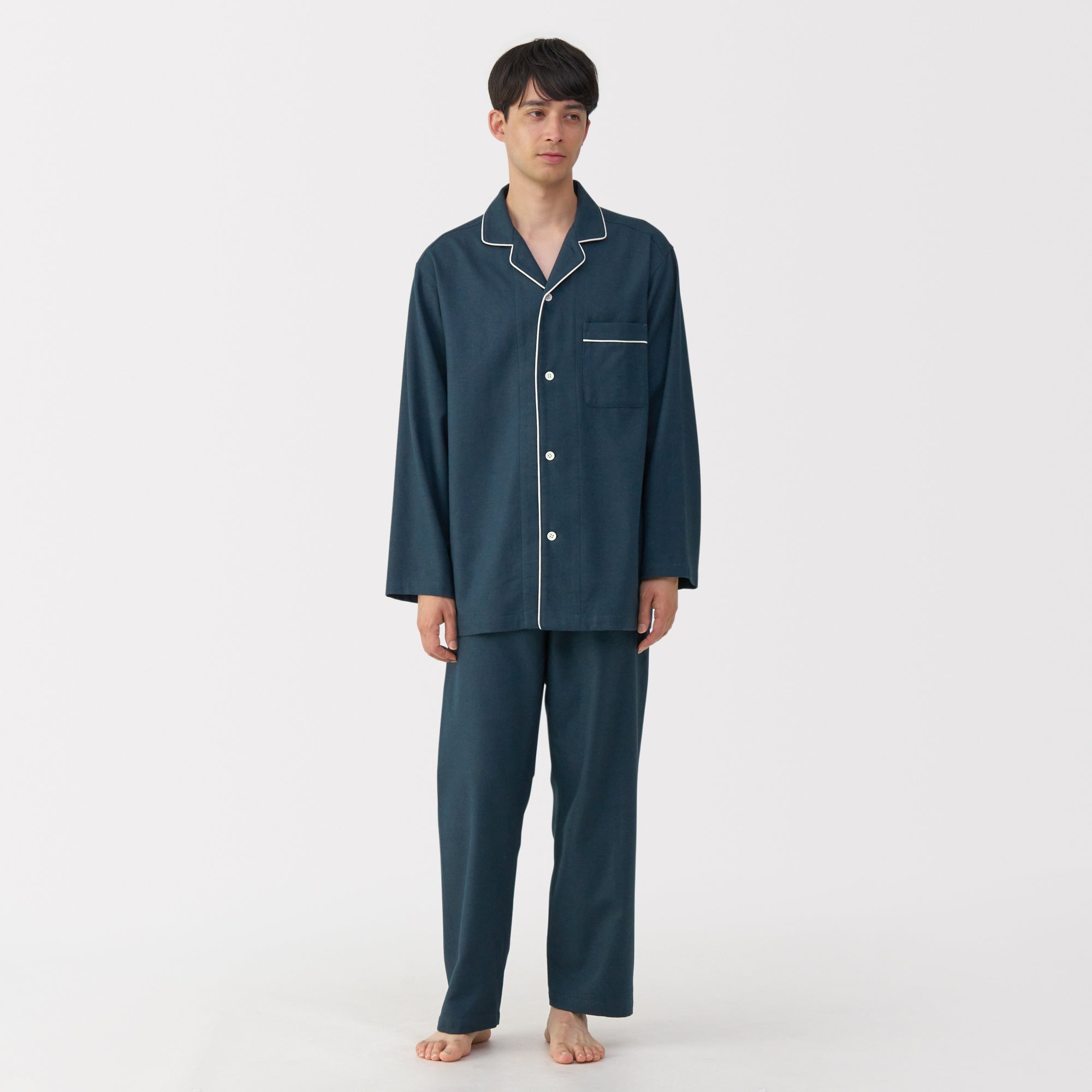 Side Seamless Flannel Pajamas