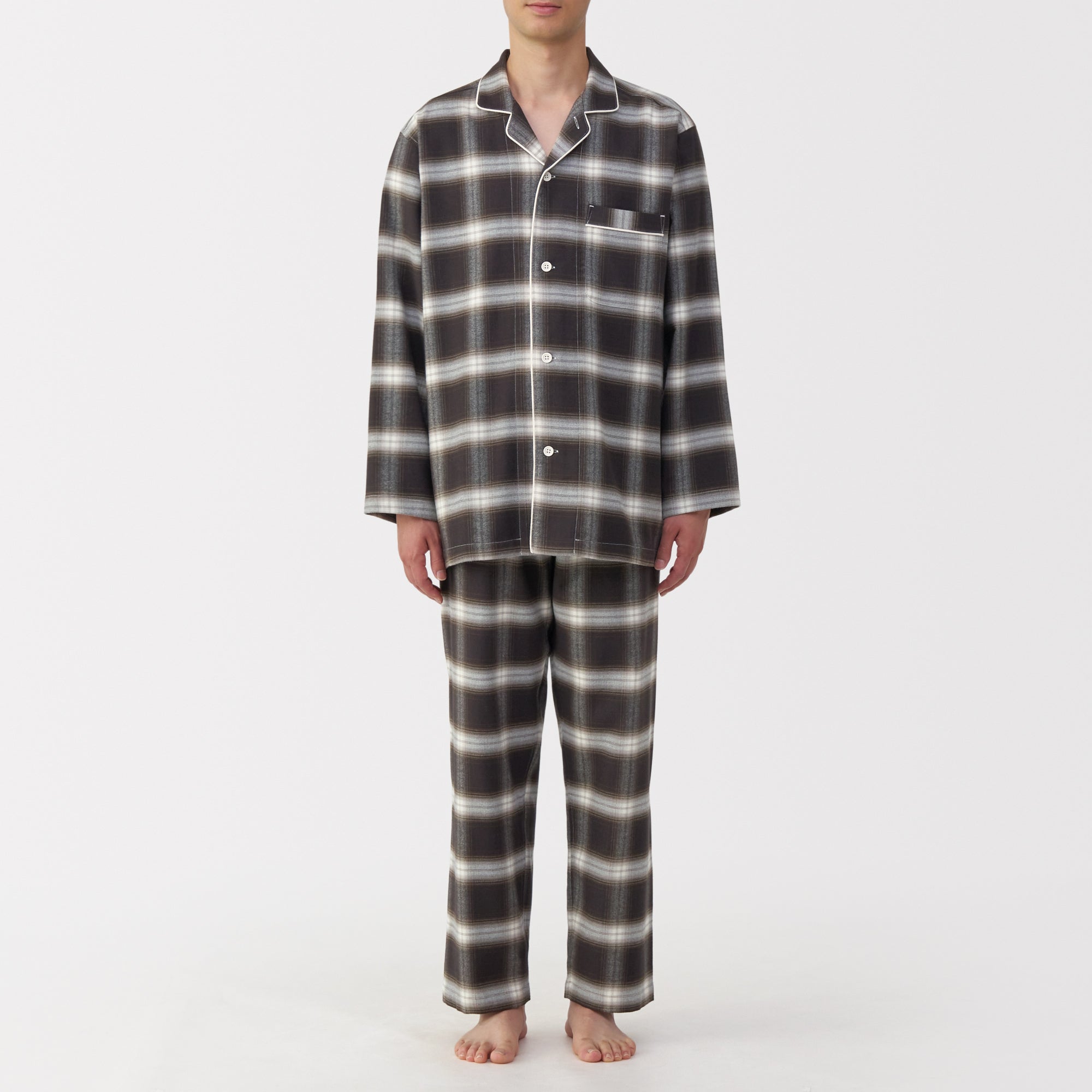 Side Seamless Flannel Pajamas - Image 43