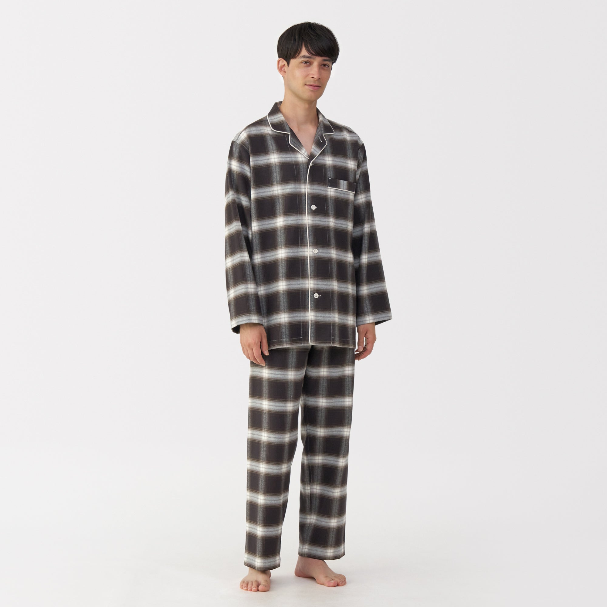 Side Seamless Flannel Pajamas - Image 42