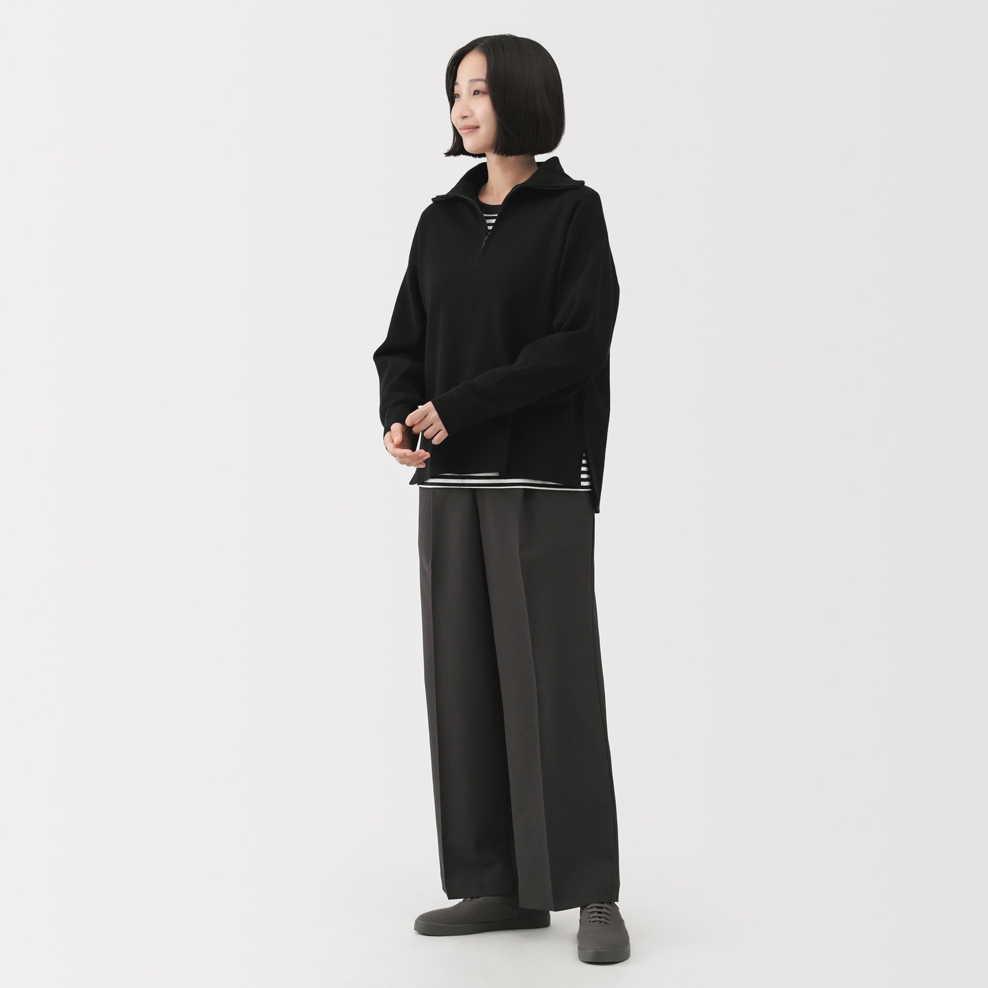 Milano Rib Half-Zip Sweater - Image 20