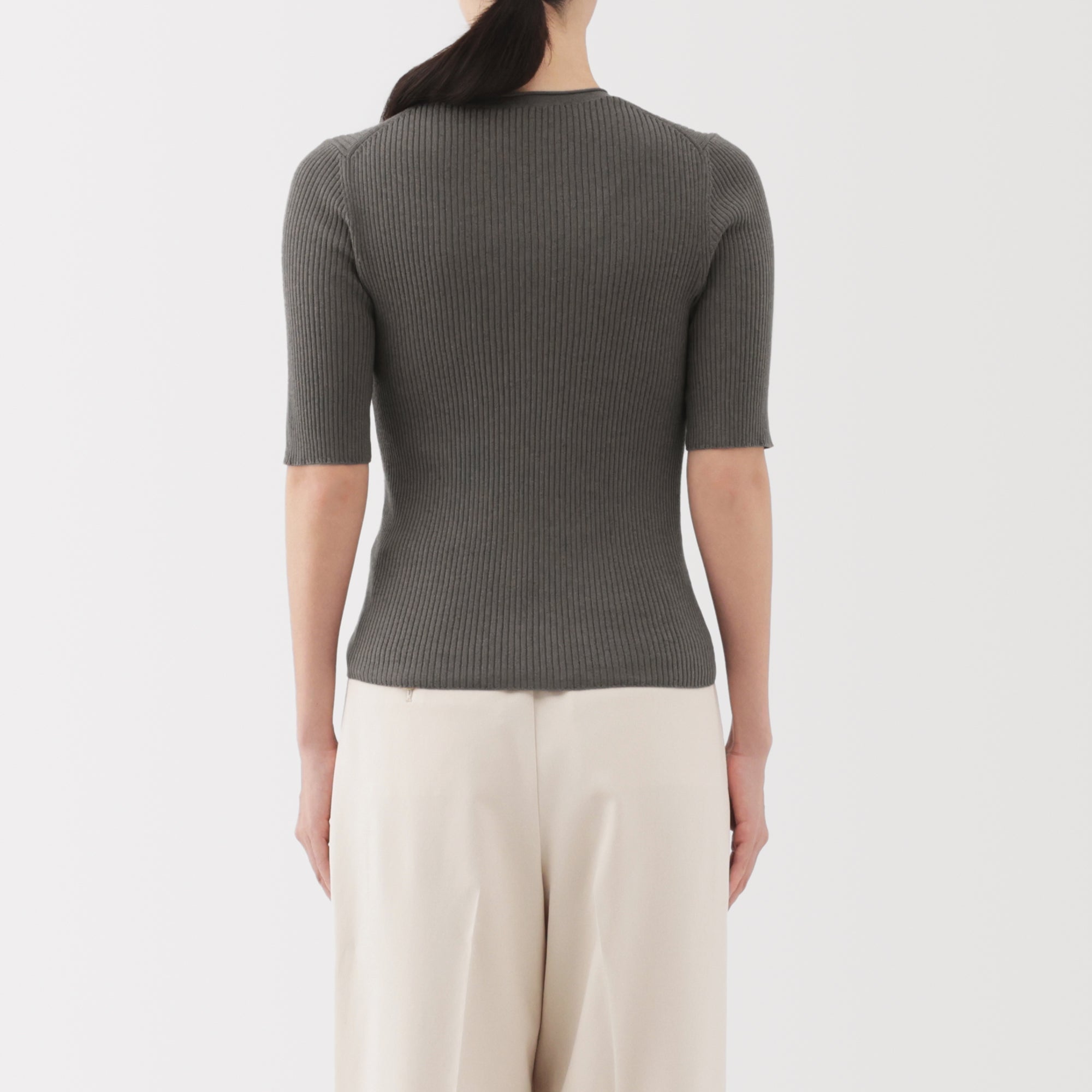 Lyocell Blend Half Sleeve Sweater - Image 6