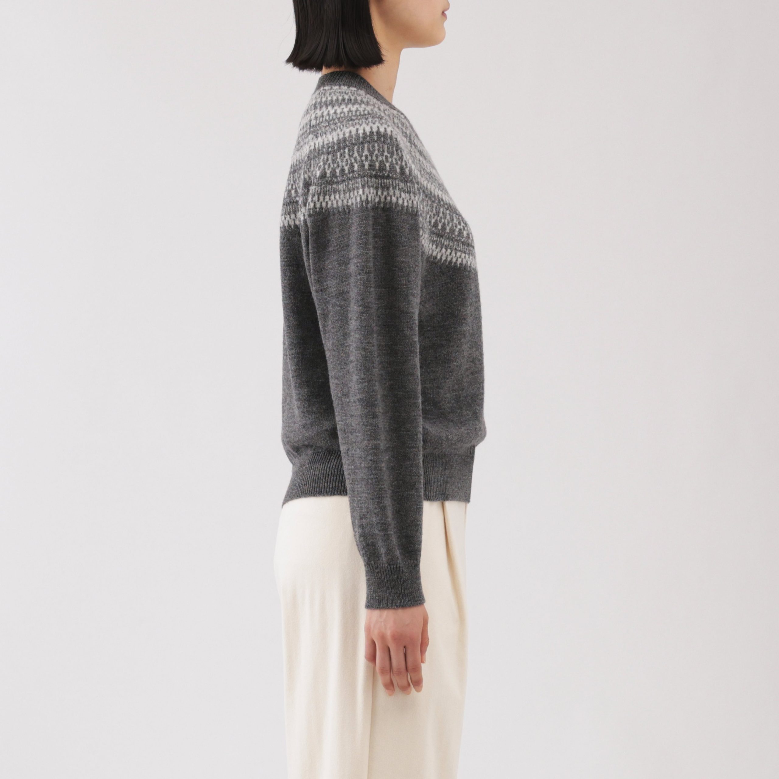 Andes Wool Blend Jacquard Sweater - Image 12