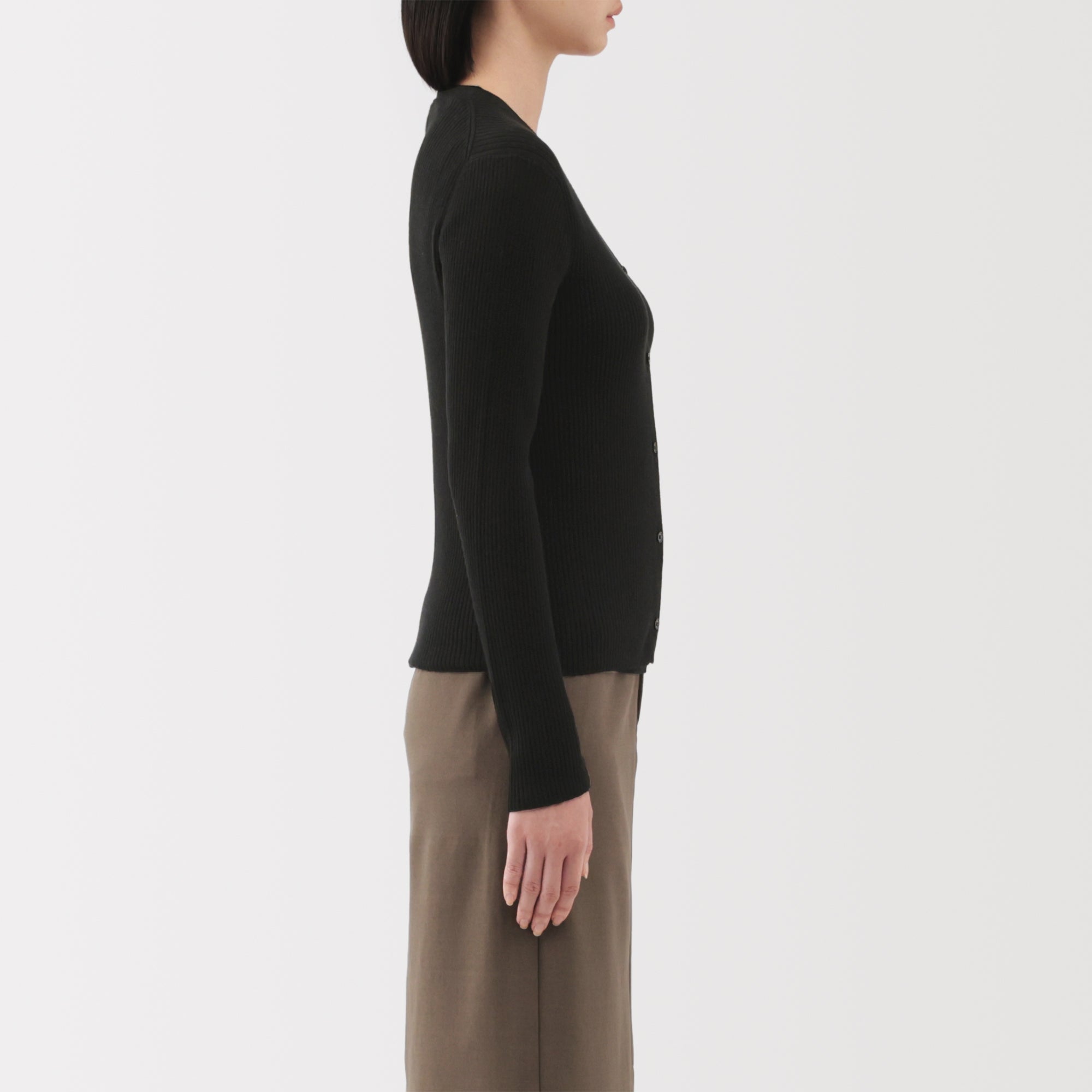 Lyocell Blend V-Neck Cardigan - Image 12