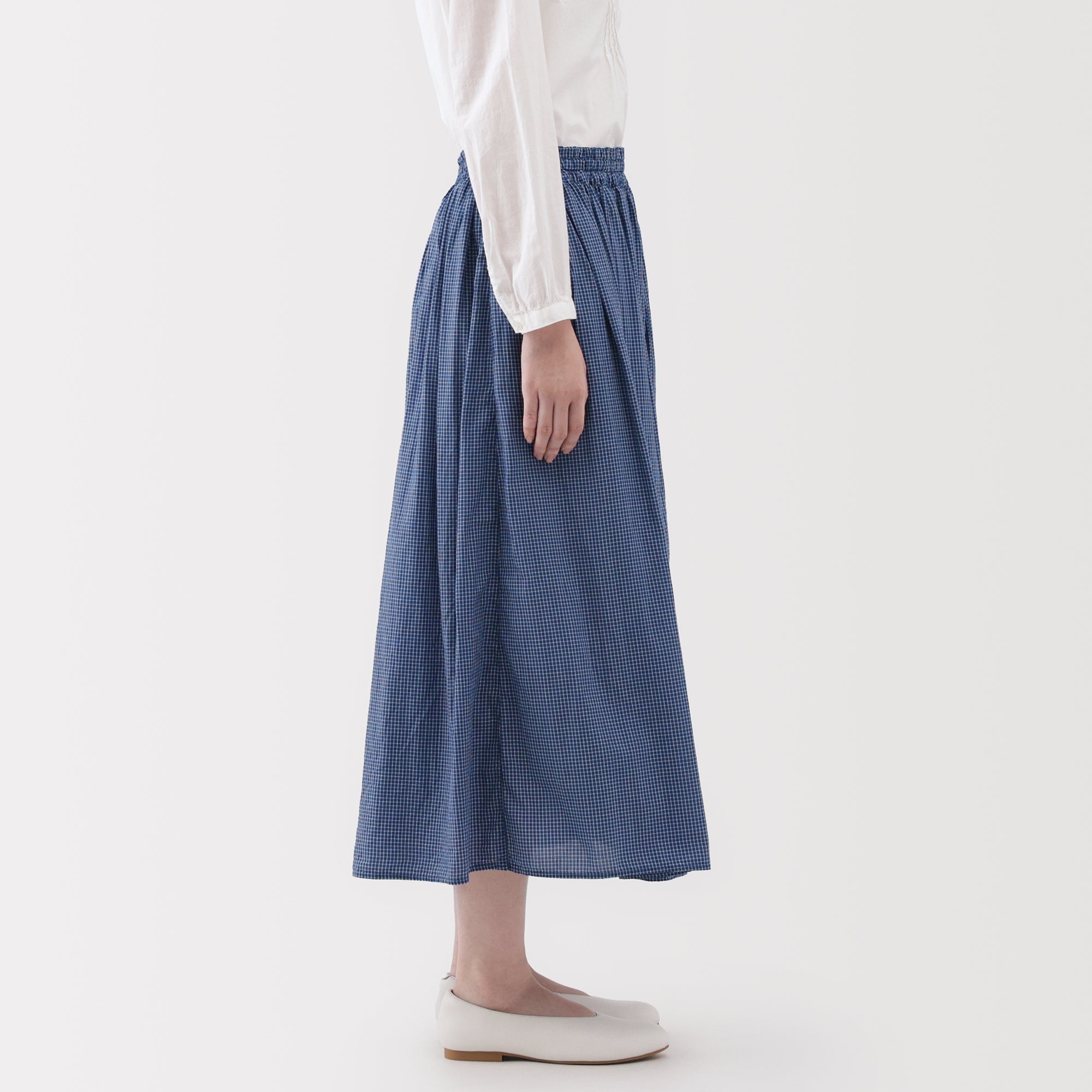 Cotton Voile Gathered Skirt - Image 5