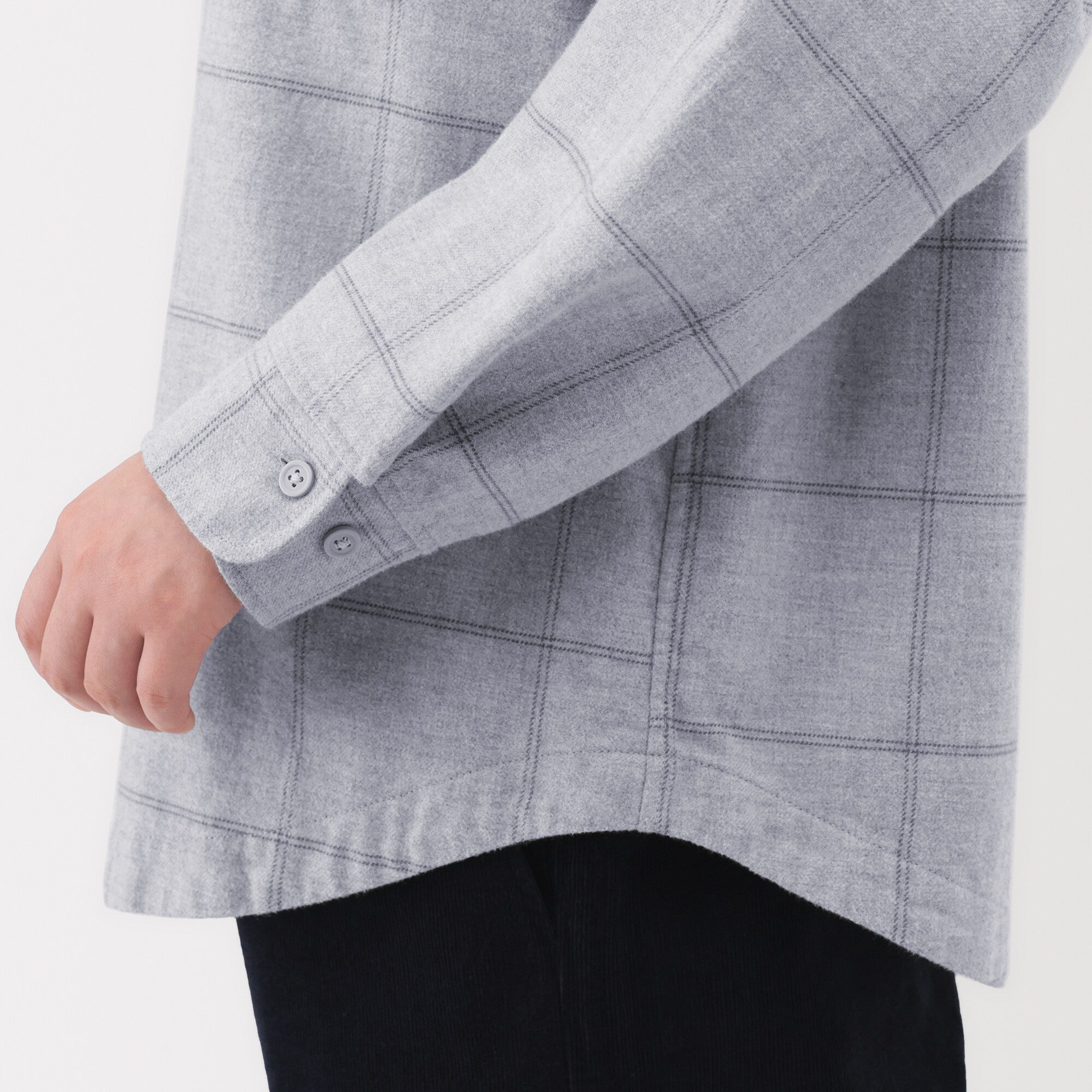 Flannel Stand Collar Shirt - Image 16