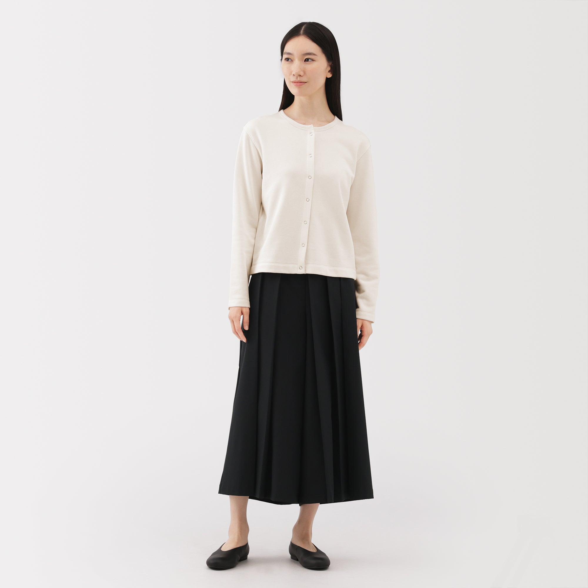 French Terry Sweatshirt Cardigan - Image 12