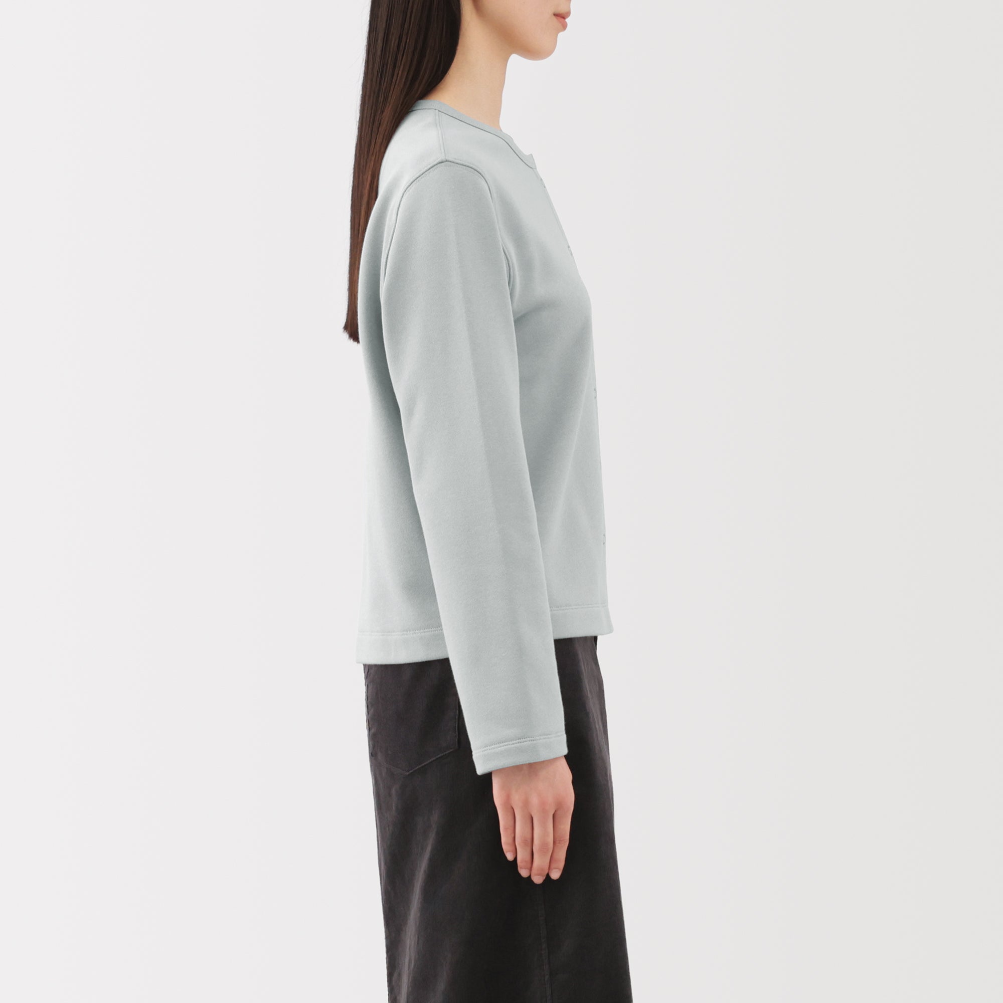 French Terry Sweatshirt Cardigan - Image 21