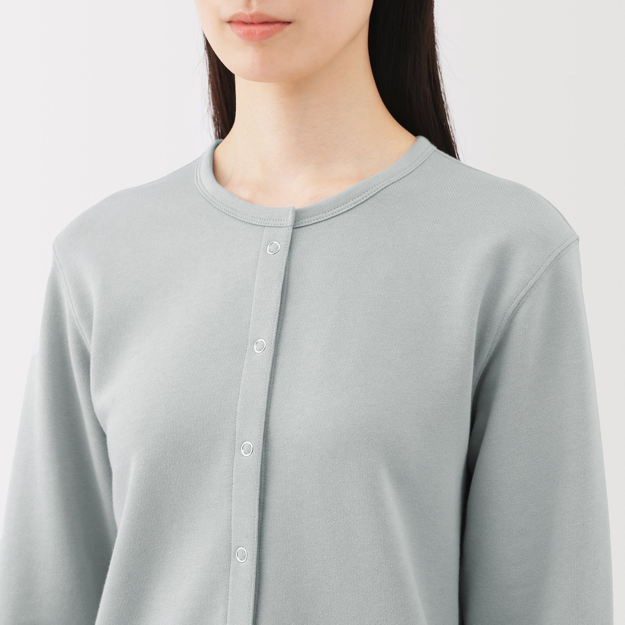 French Terry Sweatshirt Cardigan - Image 23