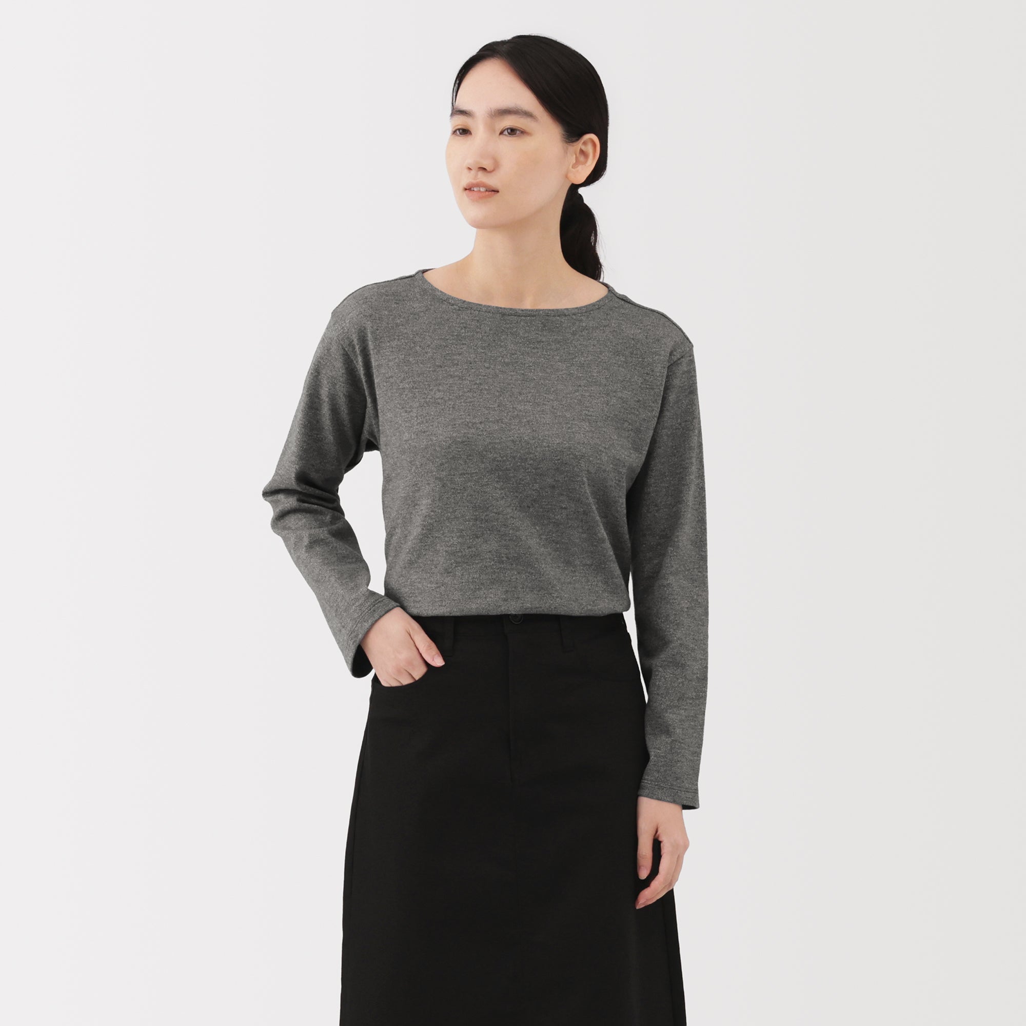 Heavyweight Boat Neck T-Shirt