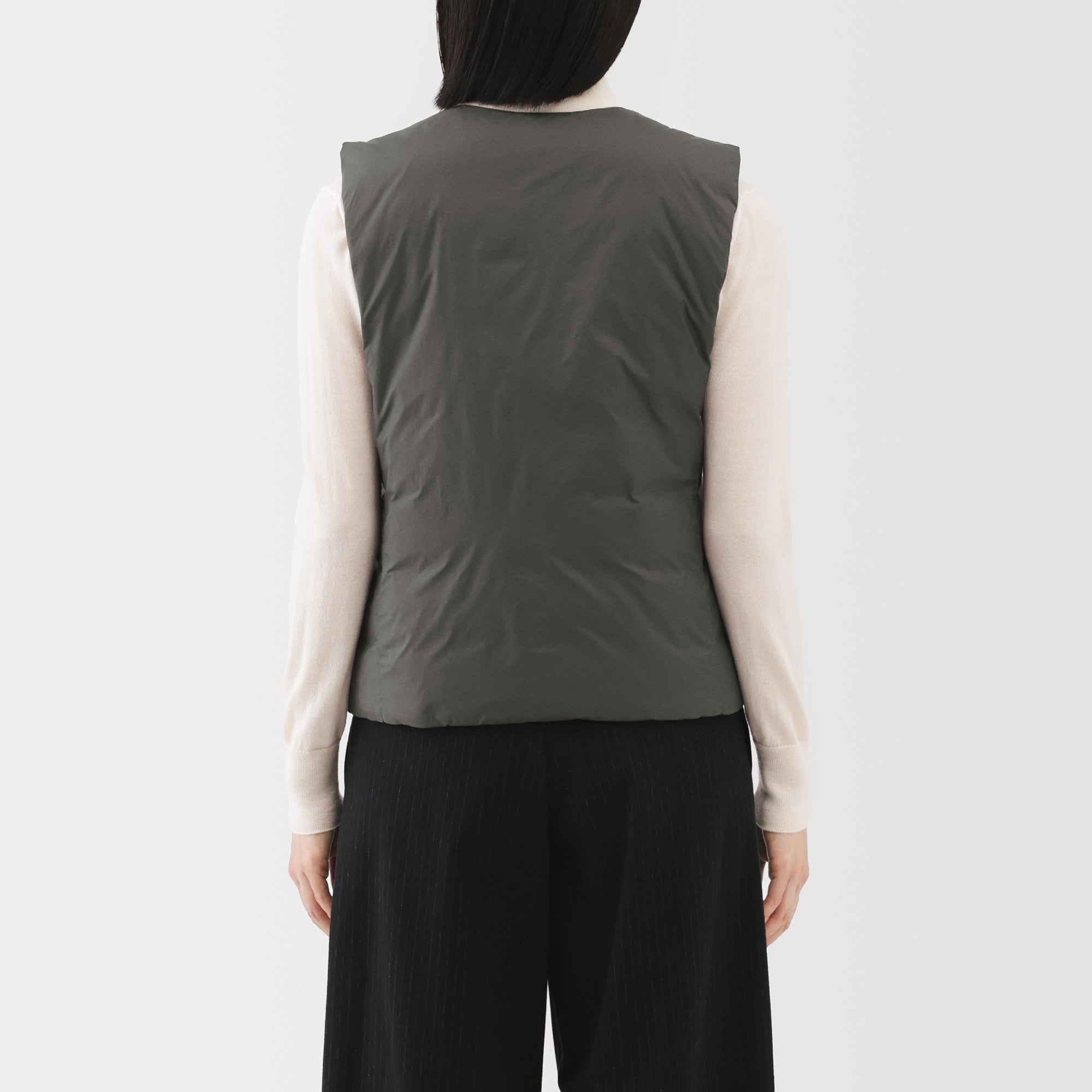 Lightweight Down Collarless Vest - Image 6