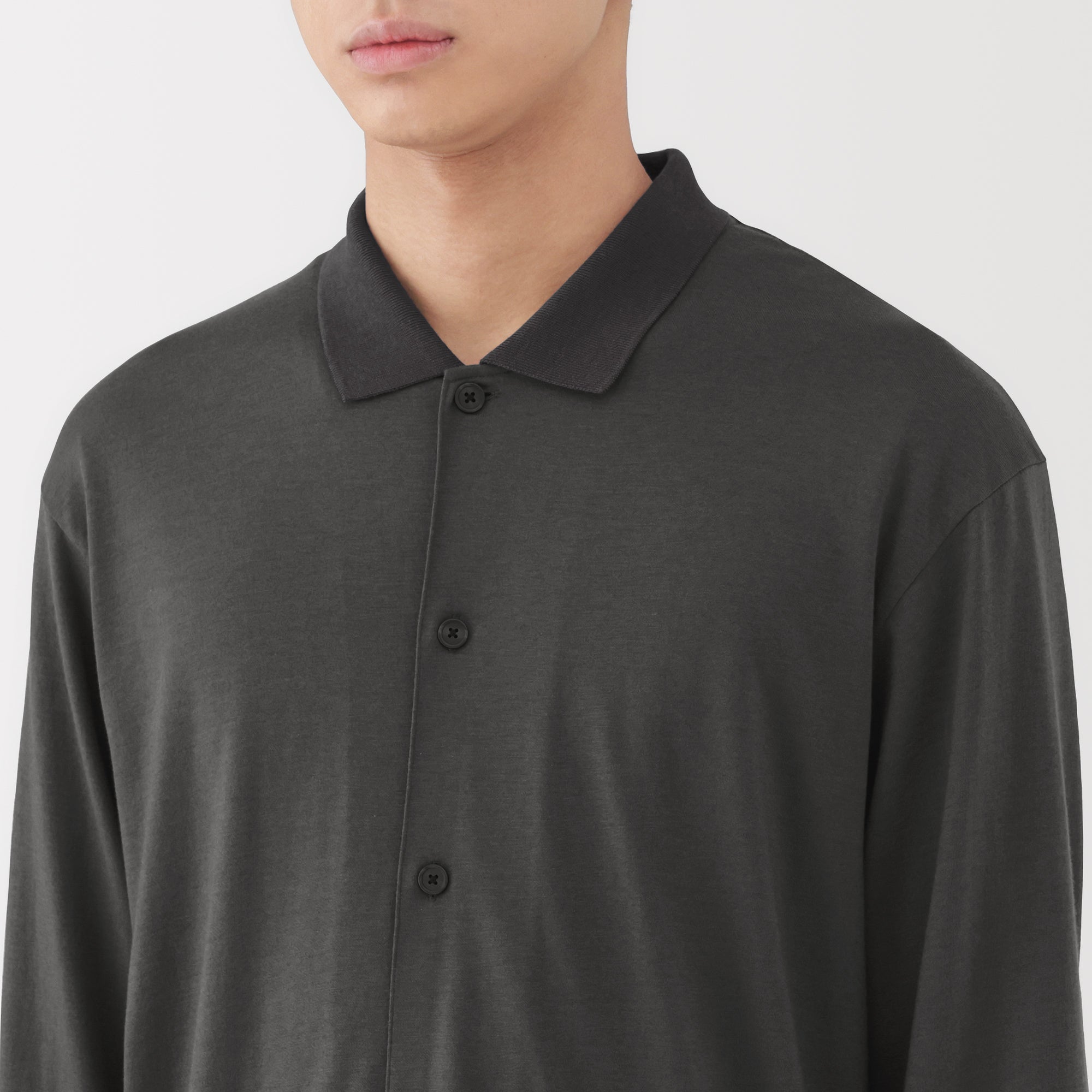 Wool Blend Shirt Cardigan - Image 7