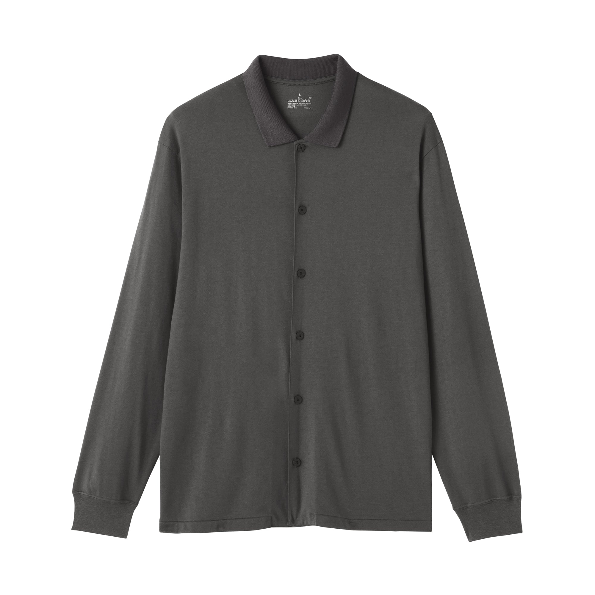 Wool Blend Shirt Cardigan - Image 2