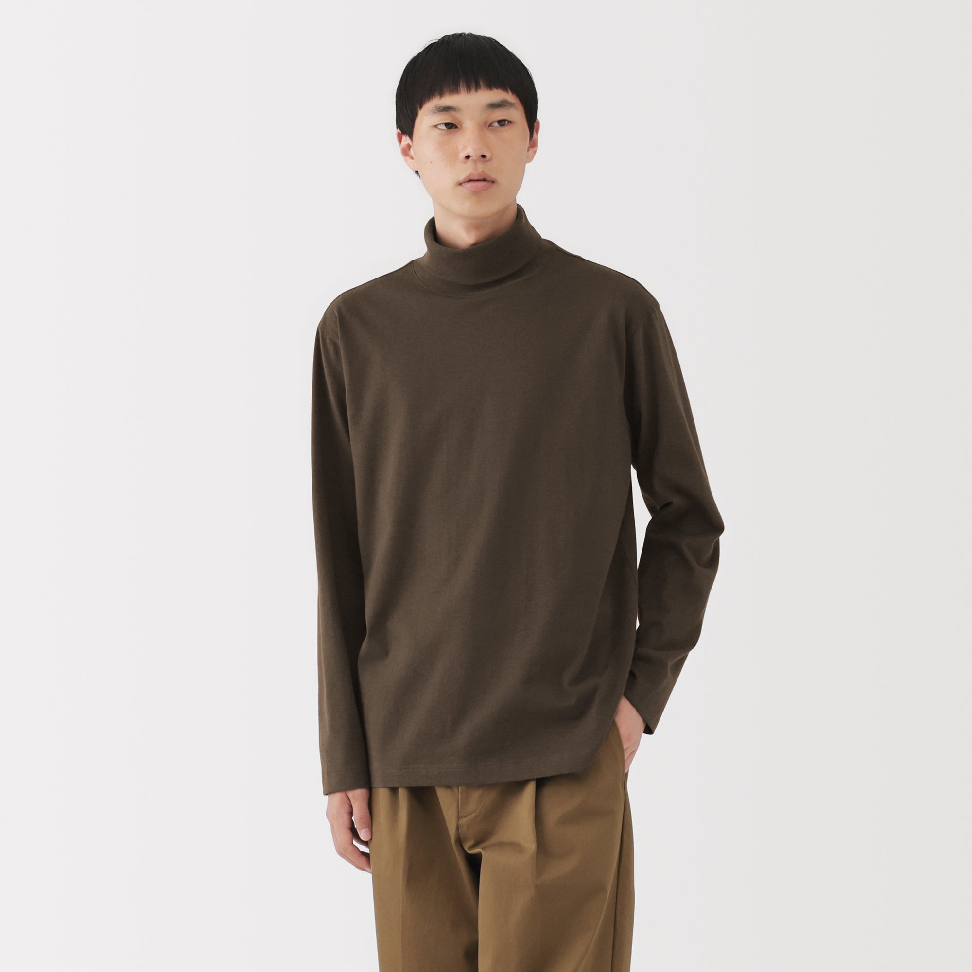 Brushed Turtleneck T-Shirt - Image 3