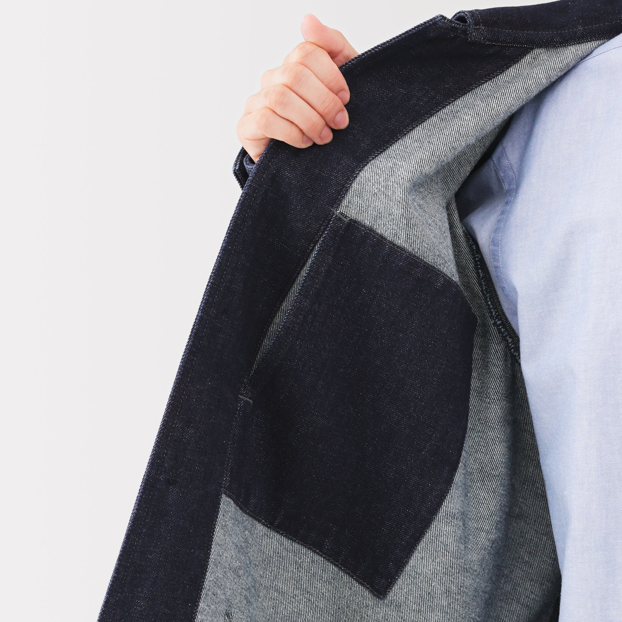 Kapok Blend Denim Coverall Jacket - Image 18