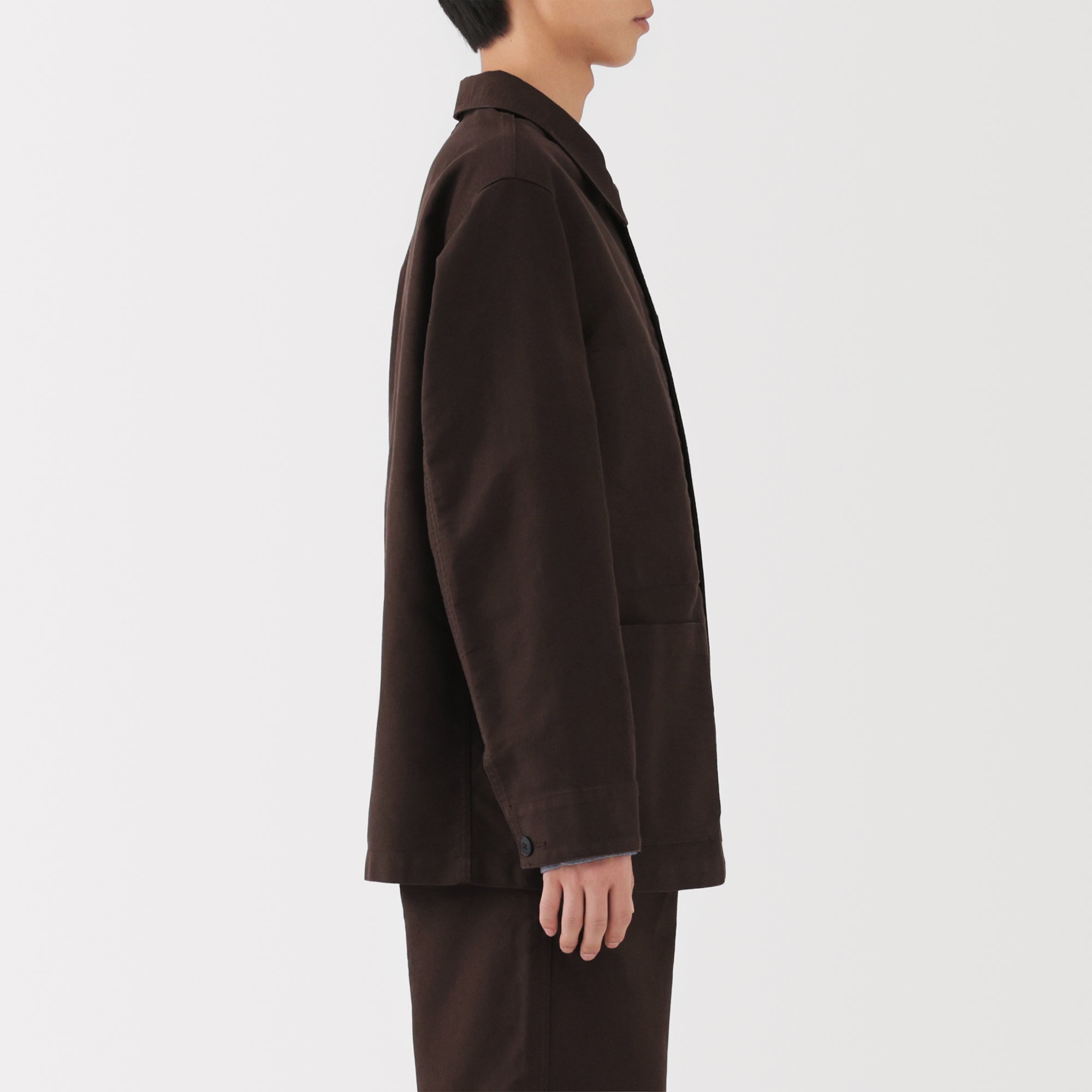 Kapok Blend Moleskin Coverall Jacket - Image 14