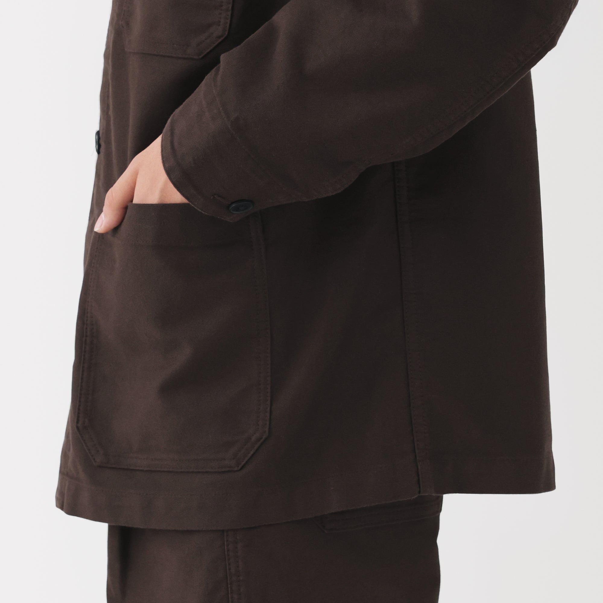 Kapok Blend Moleskin Coverall Jacket - Image 26