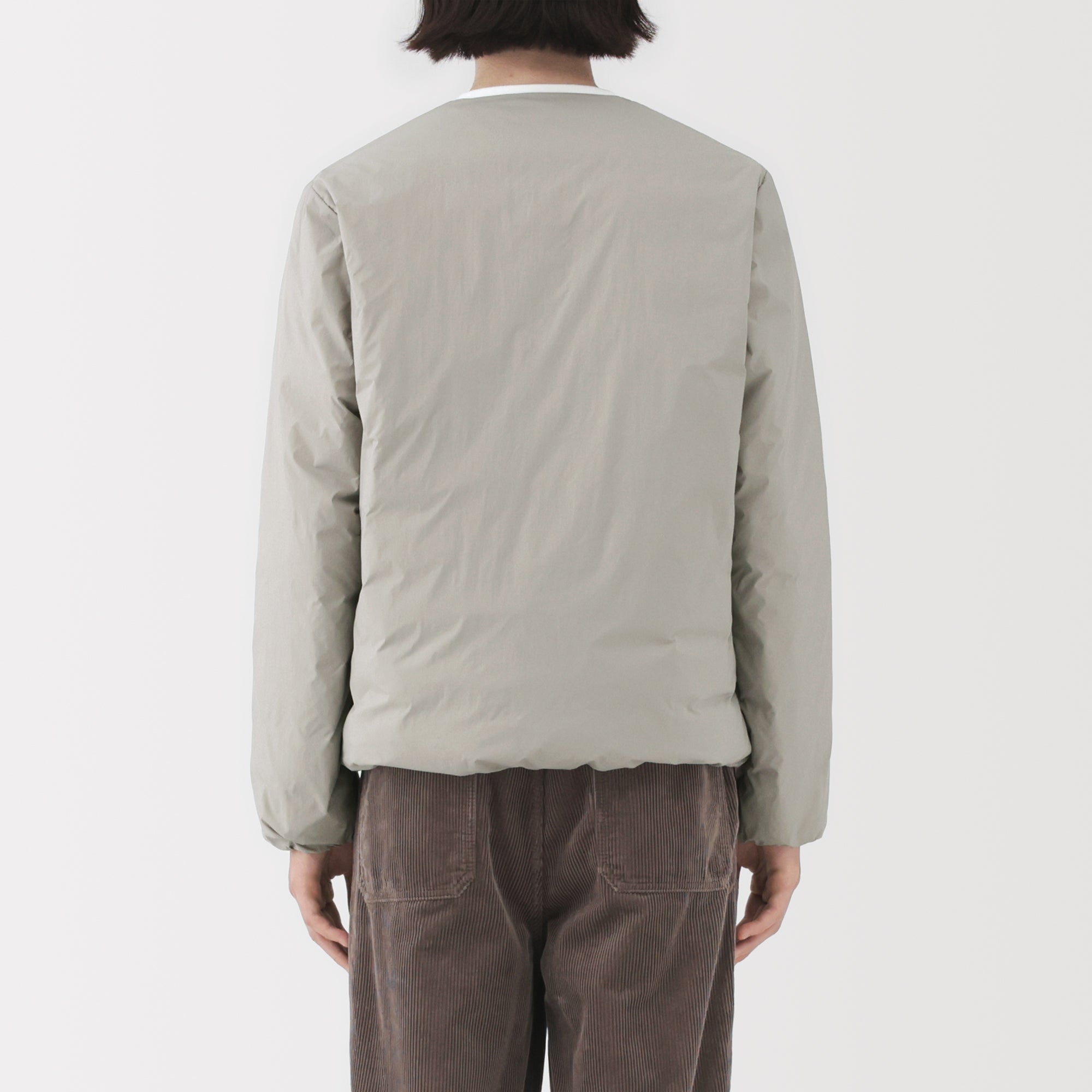 Lightweight Down Collarless Jacket - Image 6