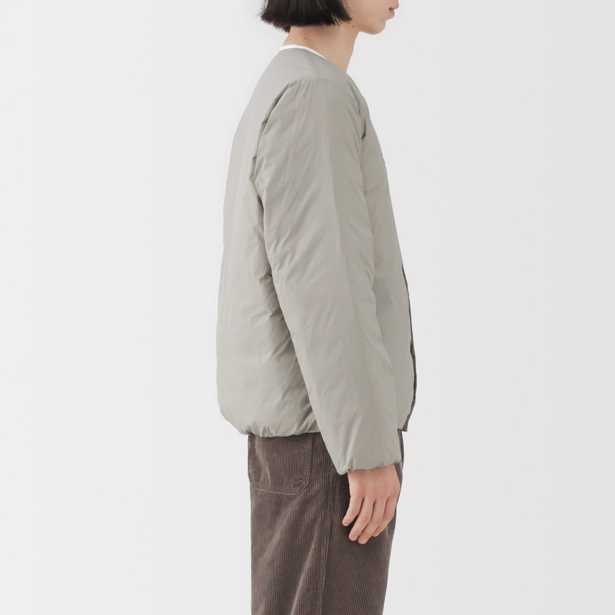 Lightweight Down Collarless Jacket - Image 25