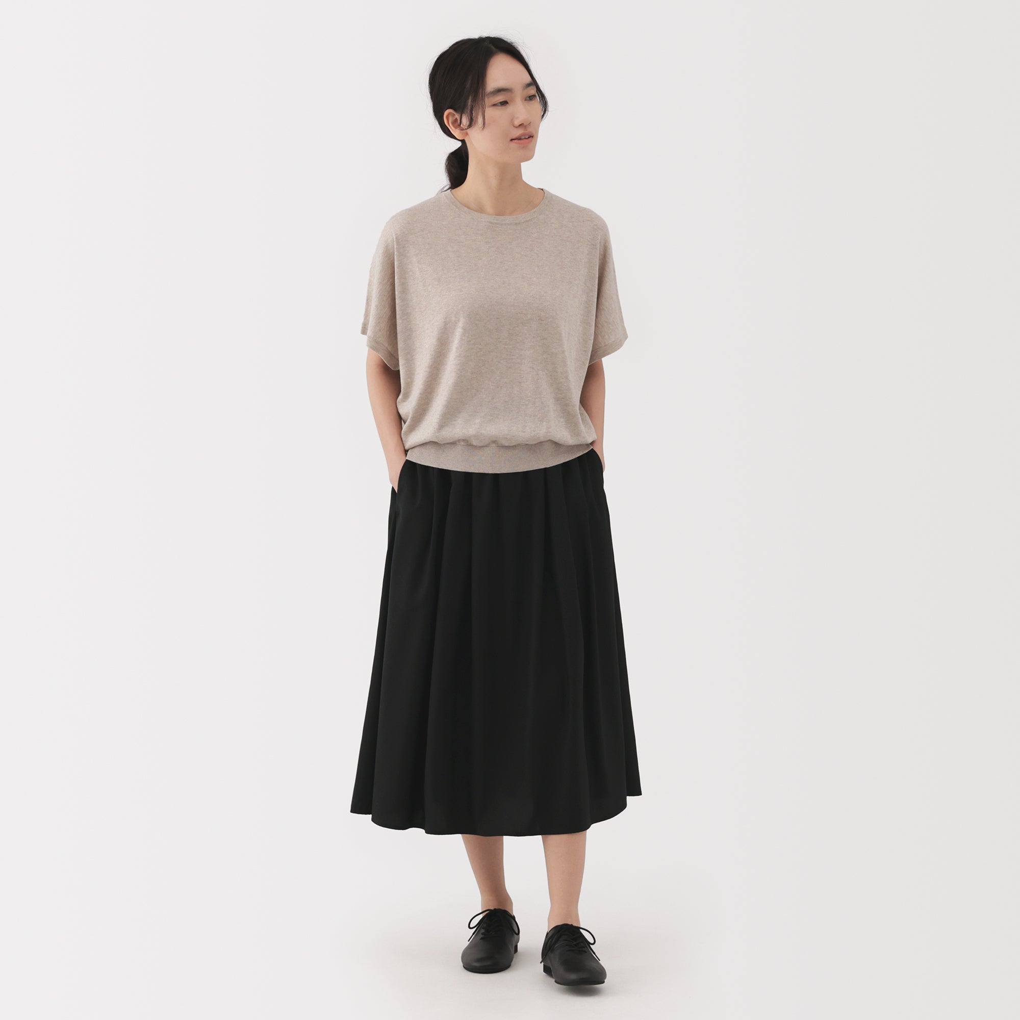 Lyocell Blend Flared Skirt - Image 4