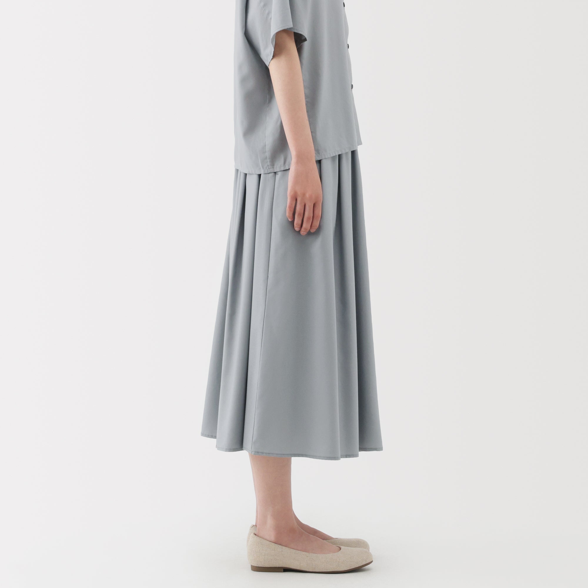 Lyocell Blend Flared Skirt - Image 5