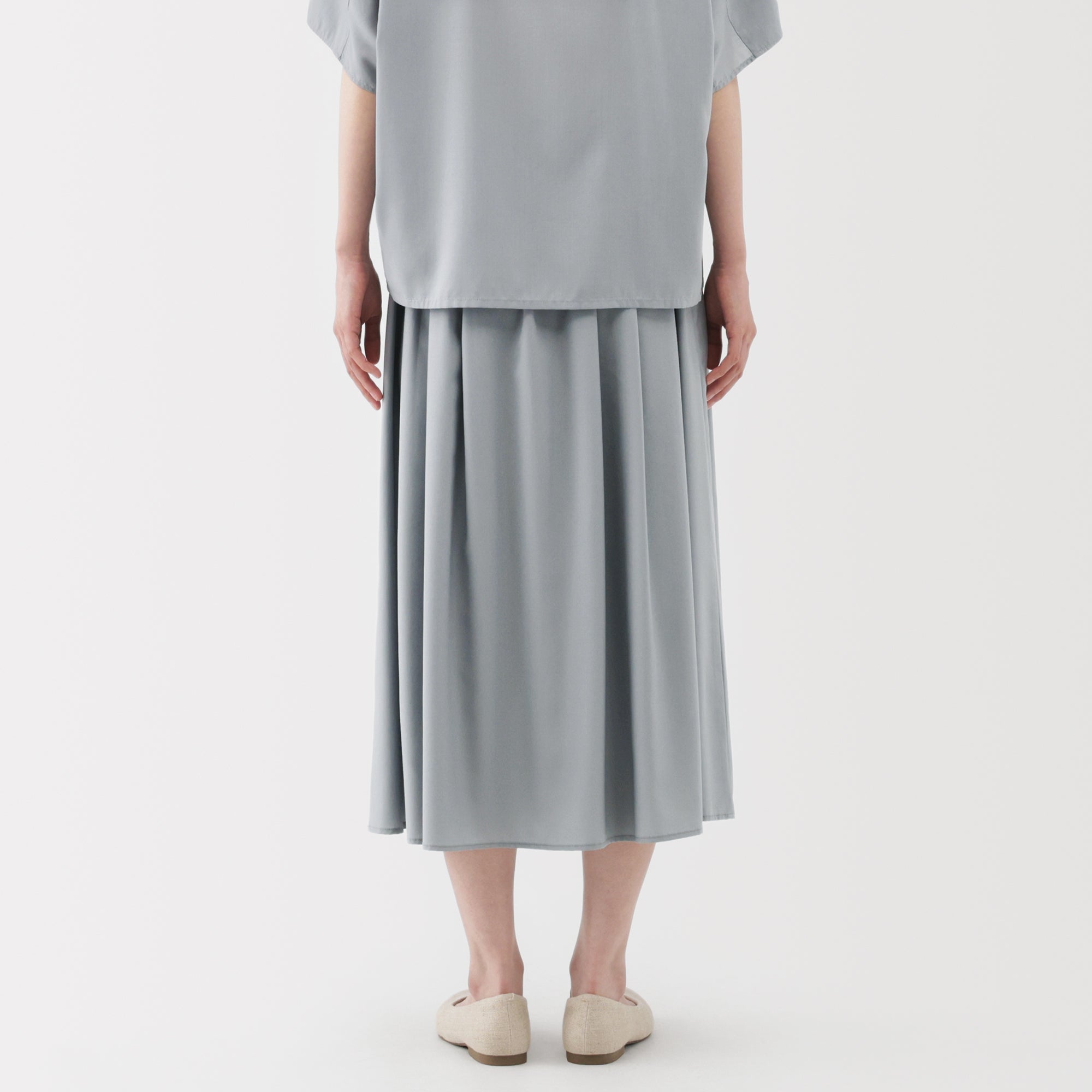 Lyocell Blend Flared Skirt - Image 26