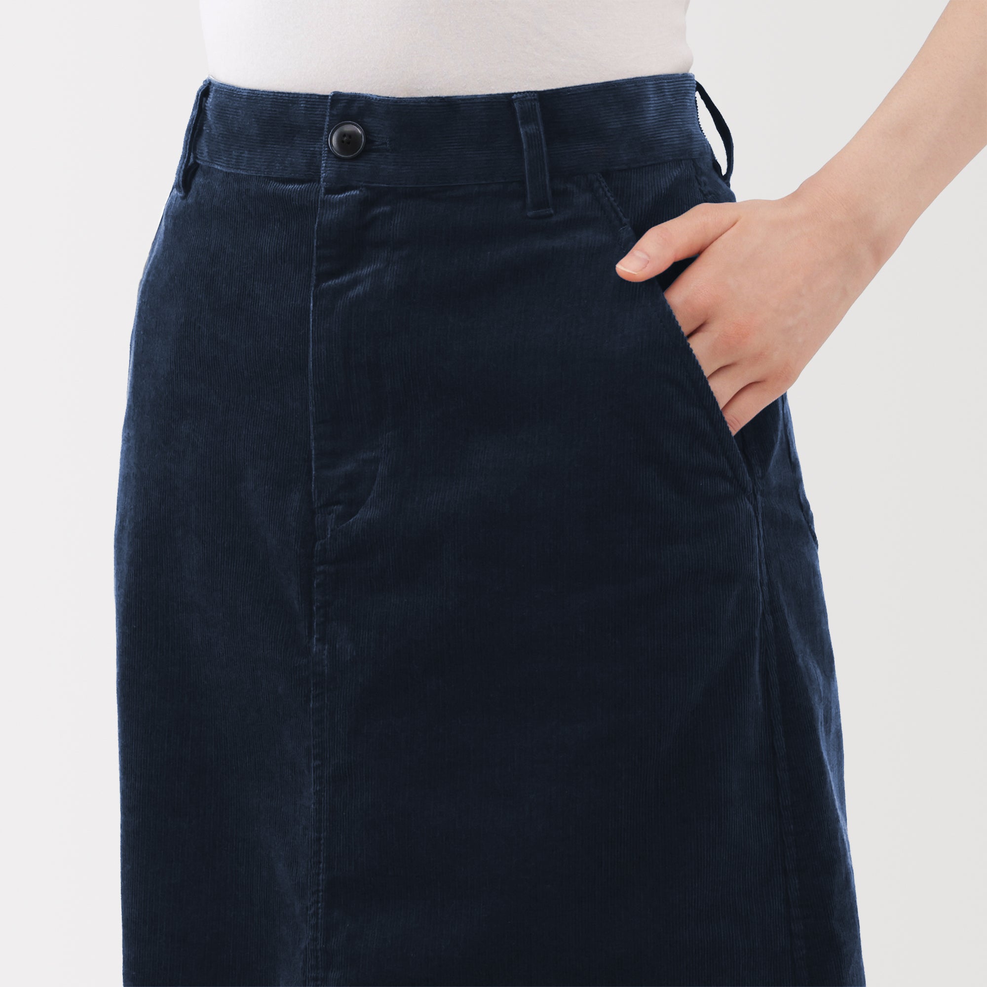 Corduroy Pencil Skirt - Image 19