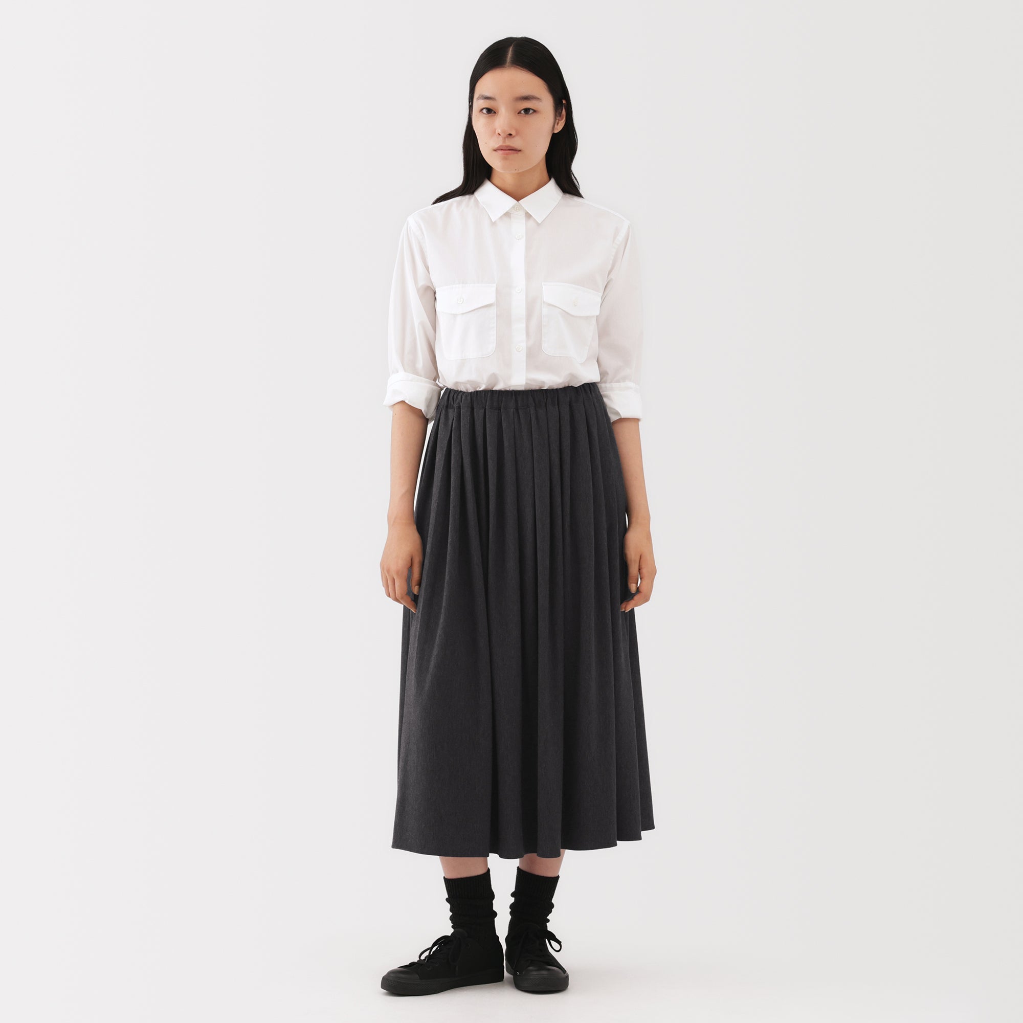 Labo Jersey Pleated Skirt - Image 3