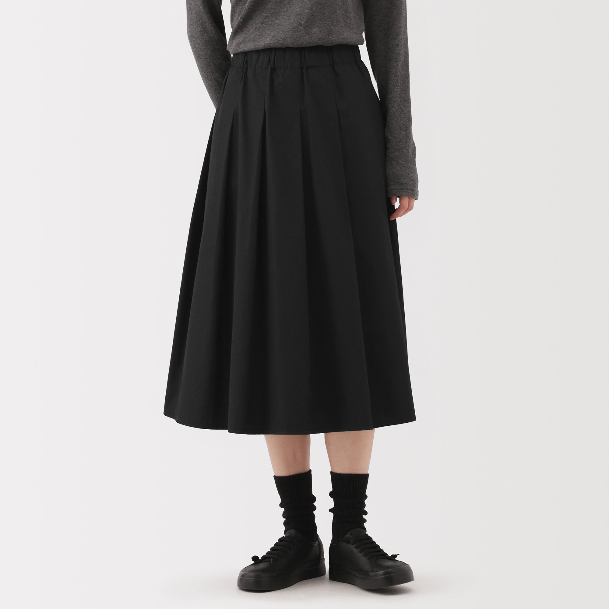 Labo Polyester Cotton Tuck Skirt - Image 5