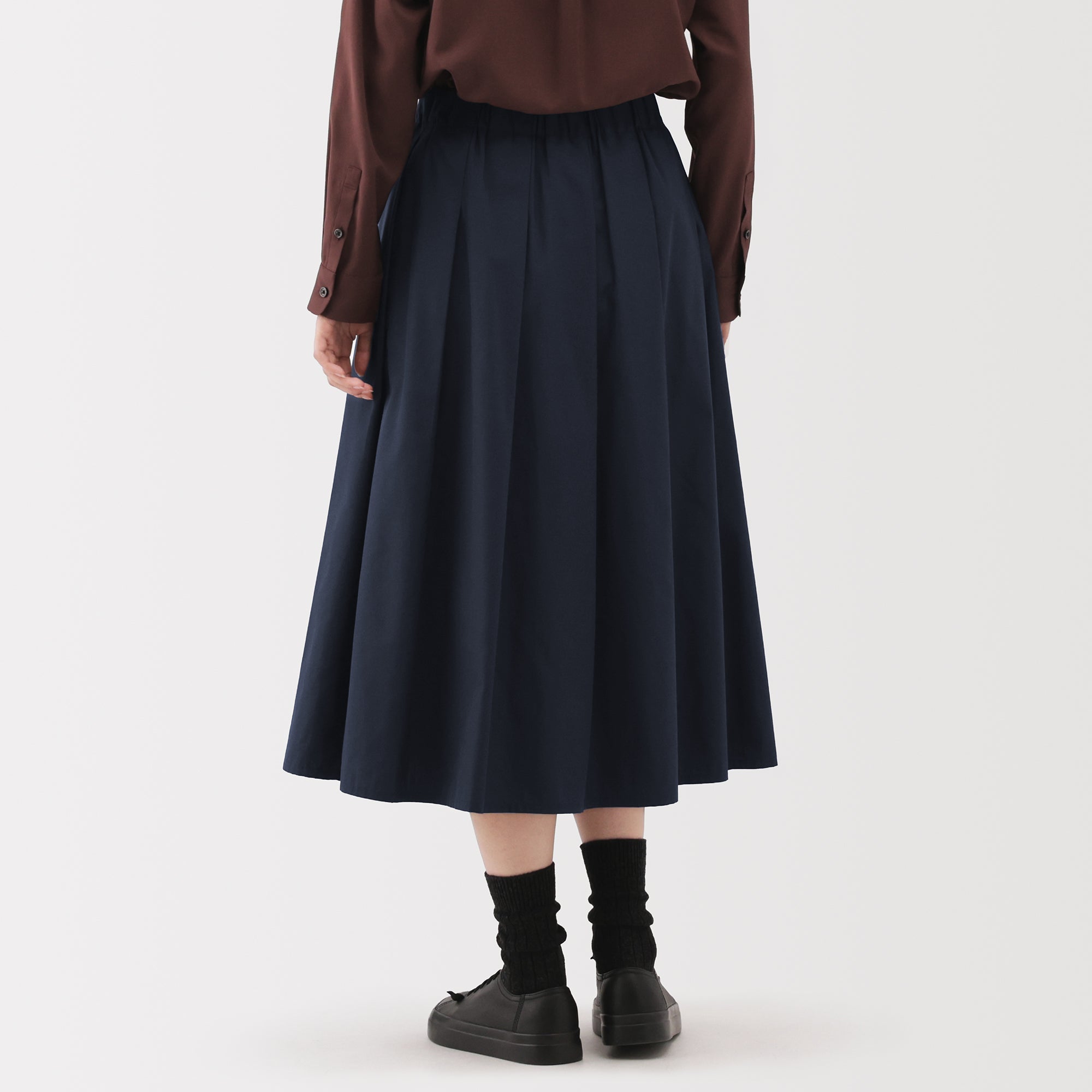 Labo Polyester Cotton Tuck Skirt - Image 7