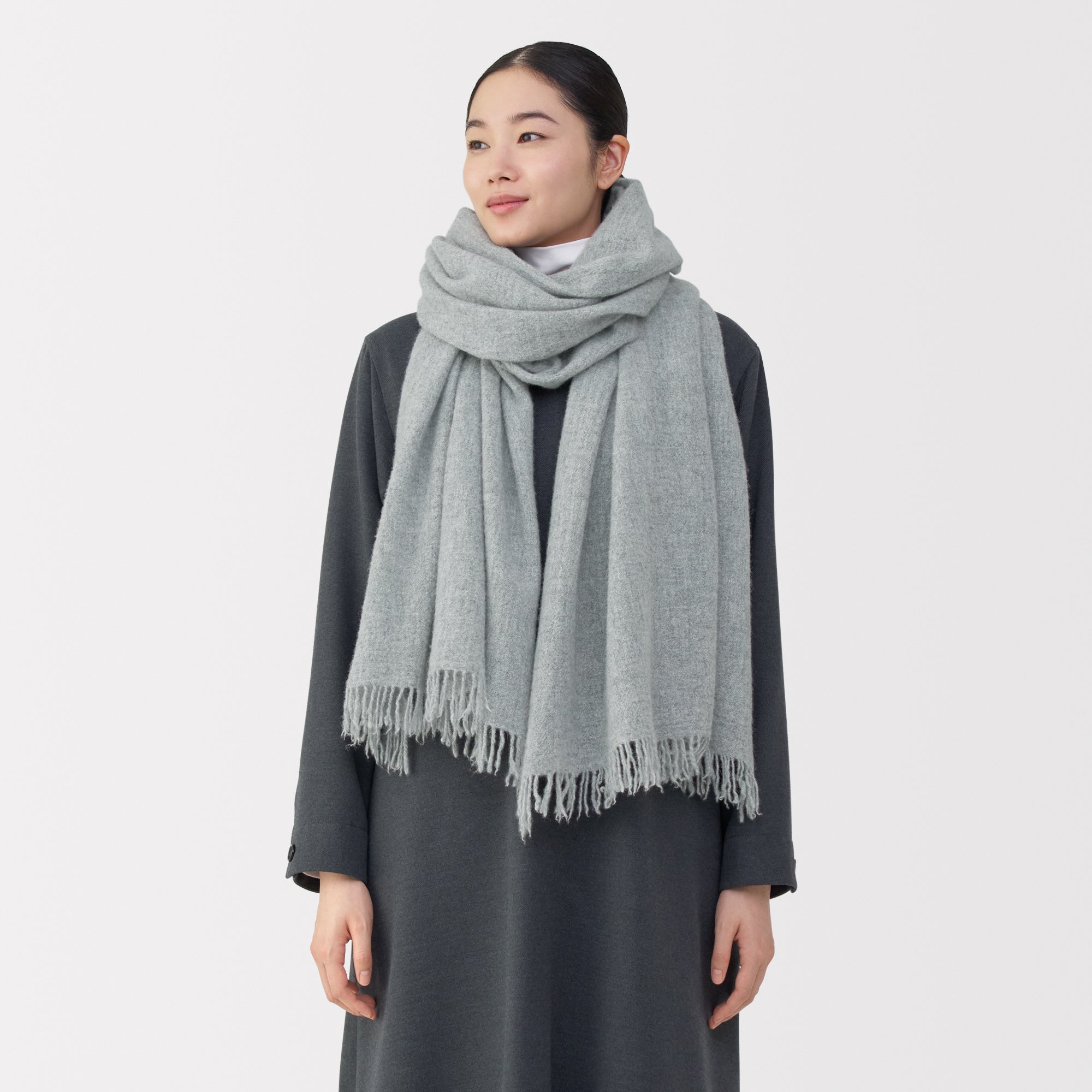 Fluffy Wool Blanket Stole - Image 8