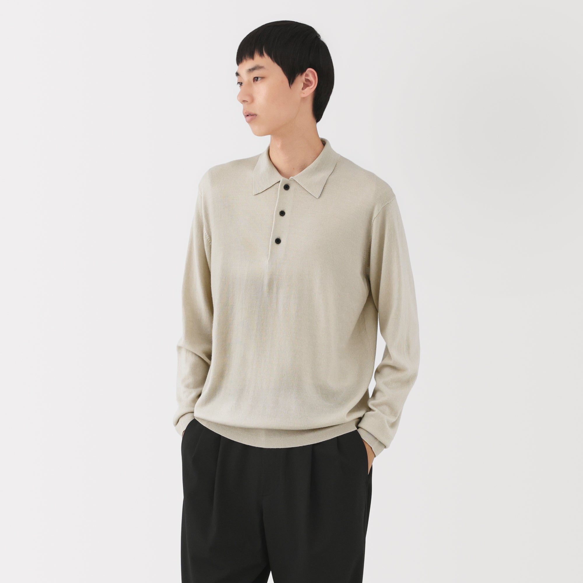 Wool Polo Shirt - Image 3