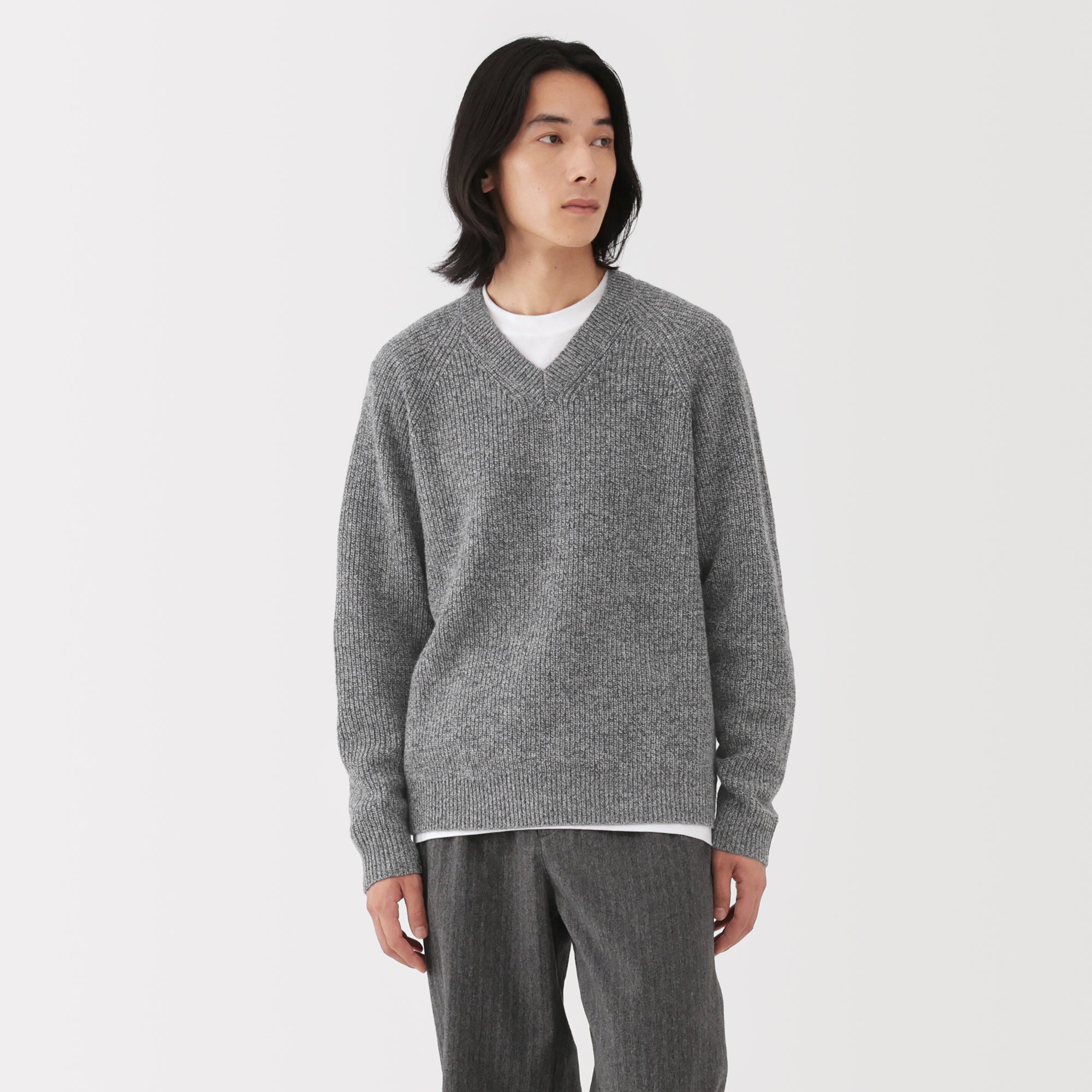 Wool V-Neck Sweater - Image 3