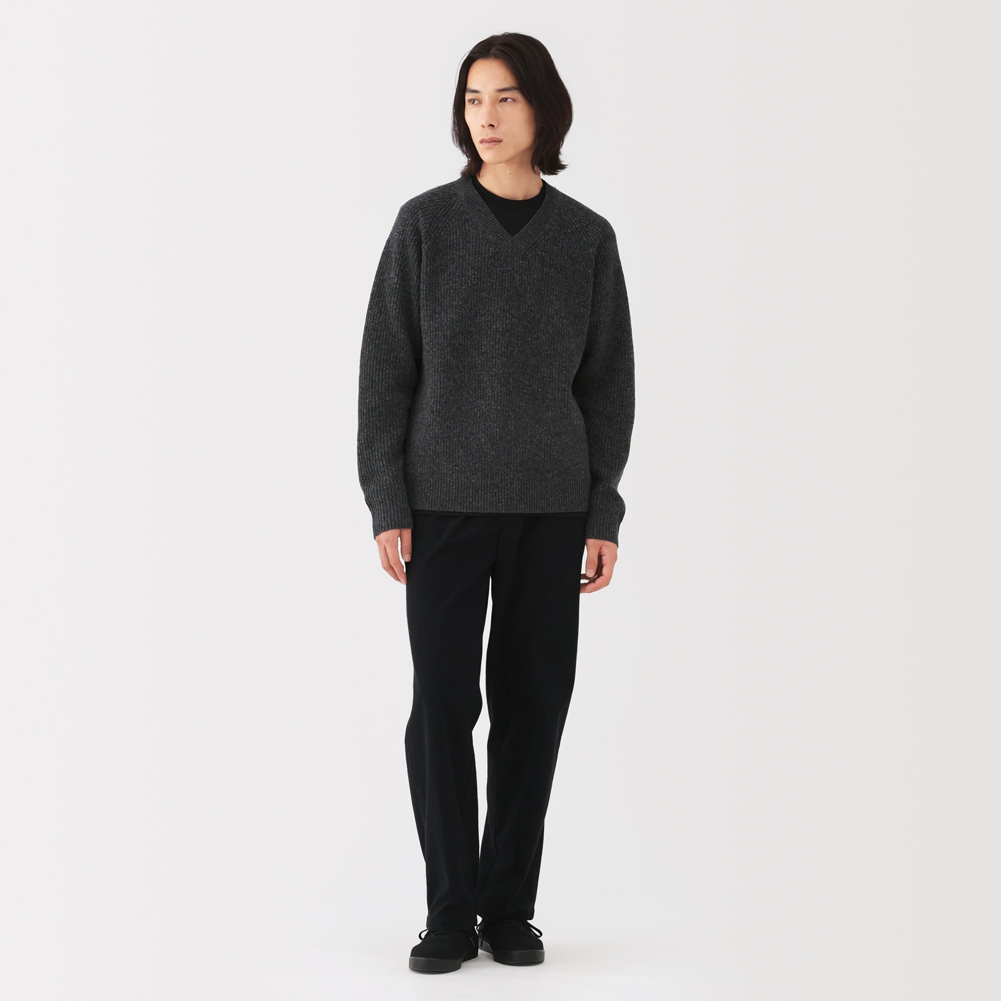 Wool V-Neck Sweater - Image 11