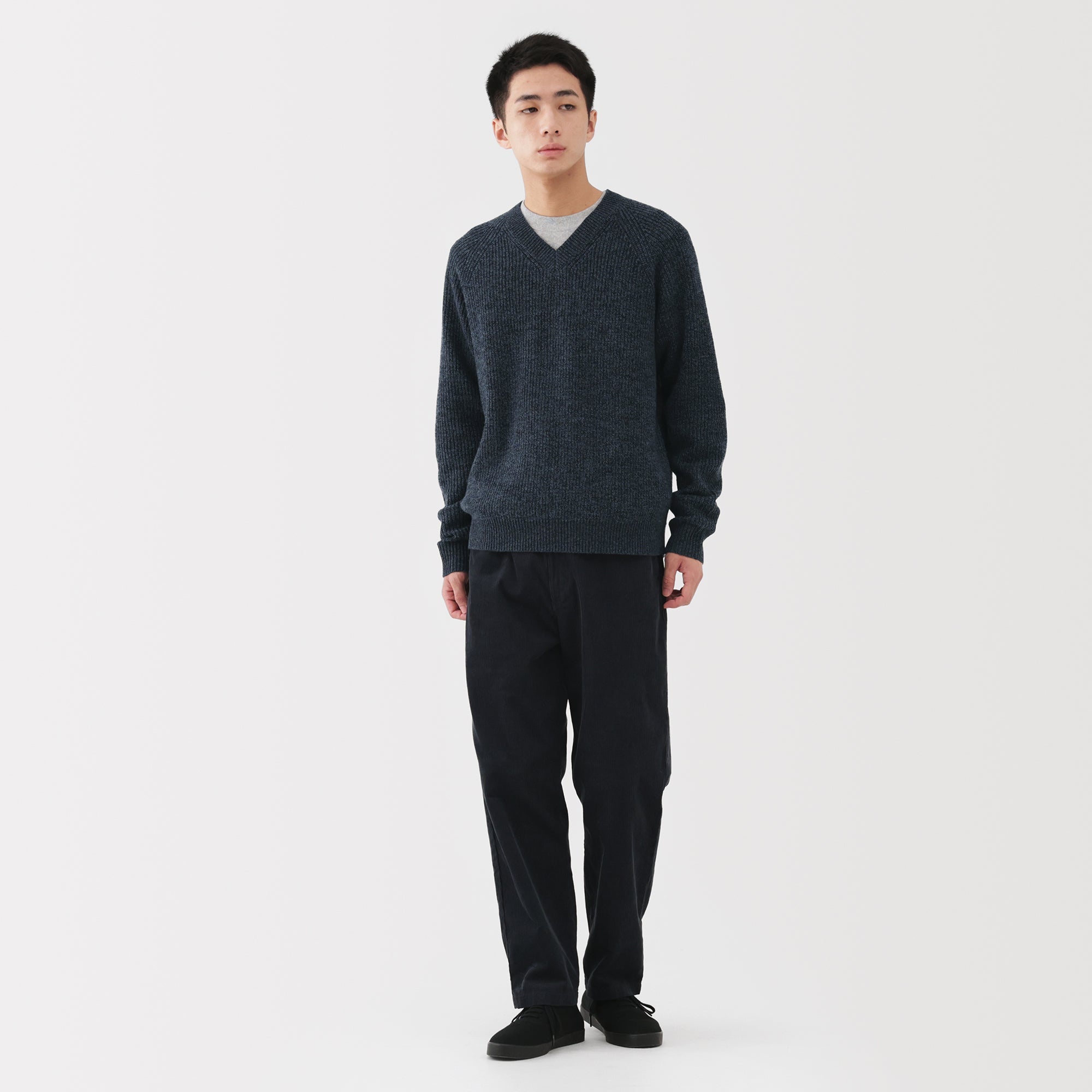 Wool V-Neck Sweater - Image 25
