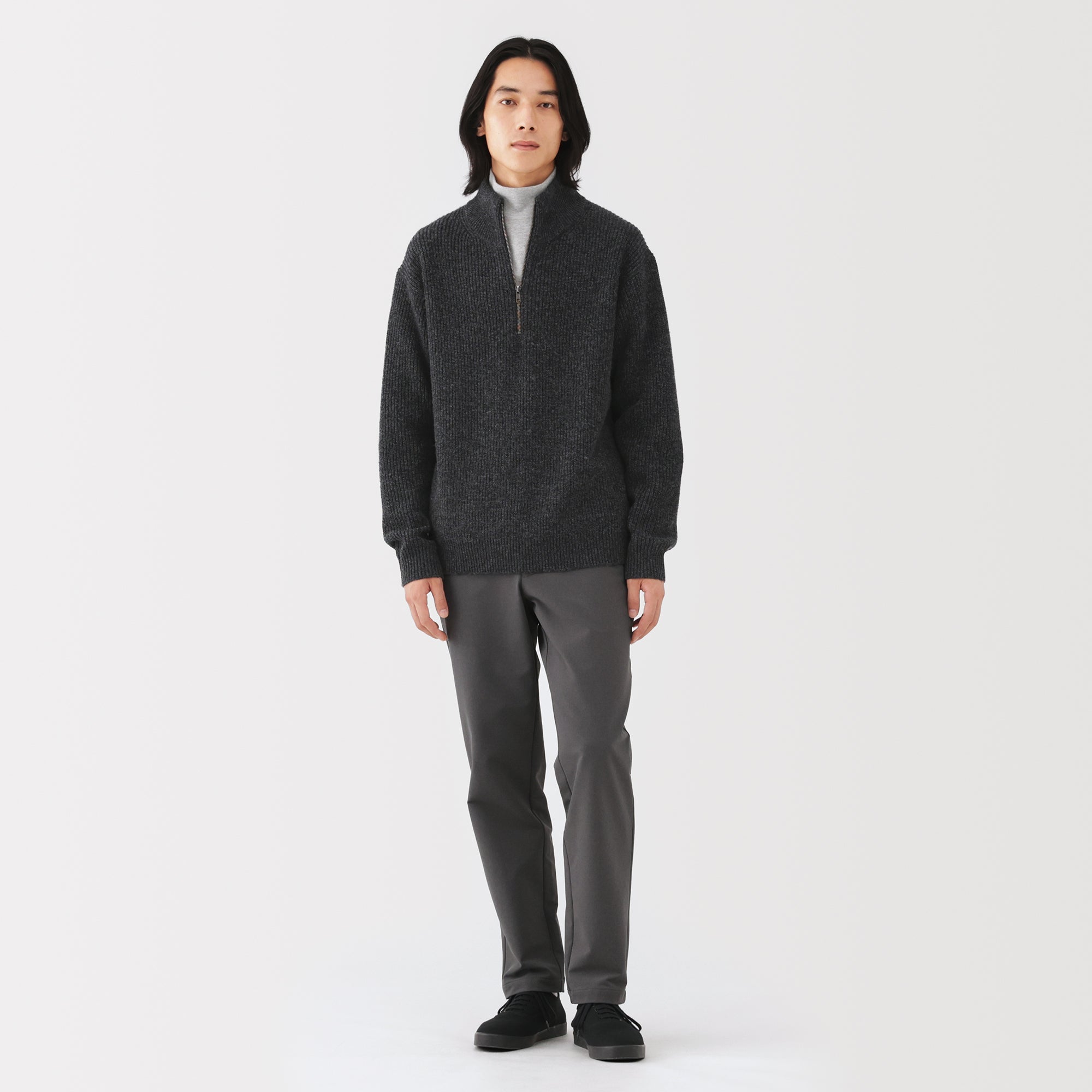 Wool Half Zip Sweater - Image 11