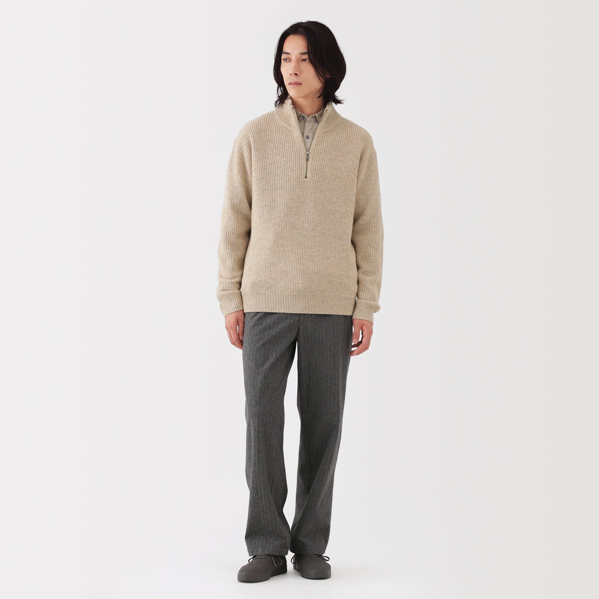 Wool Half Zip Sweater - Image 18