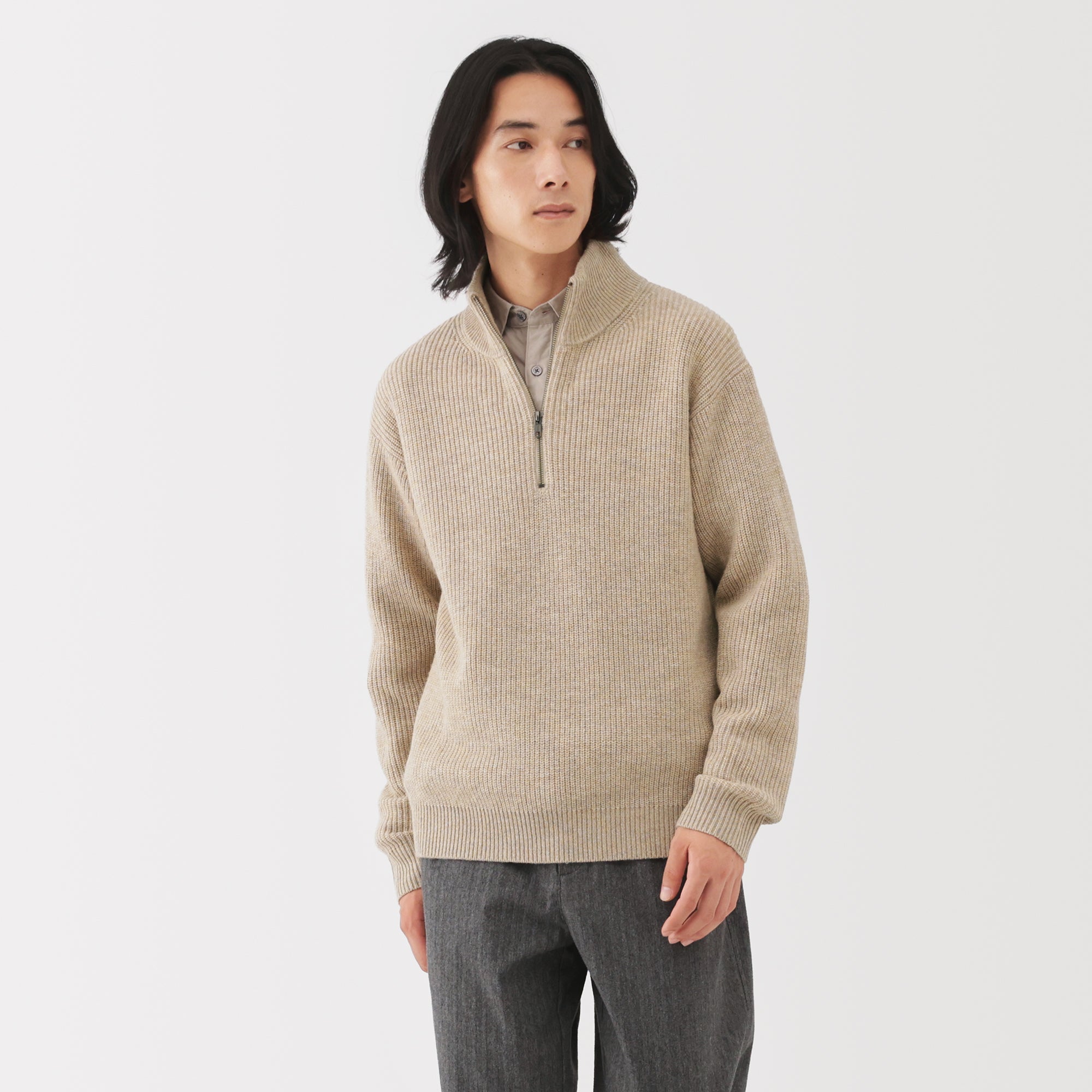 Wool Half Zip Sweater - Image 17