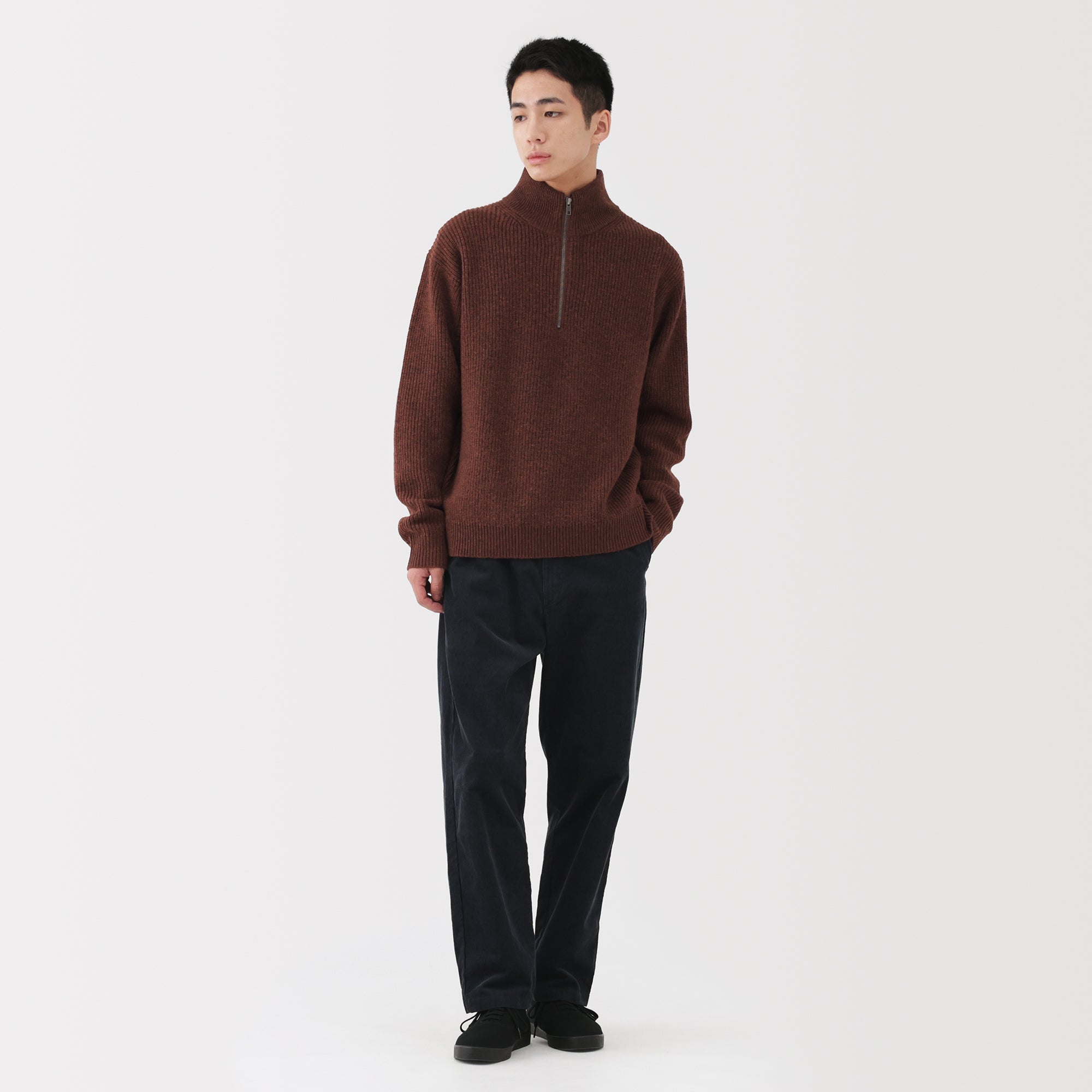 Wool Half Zip Sweater - Image 25