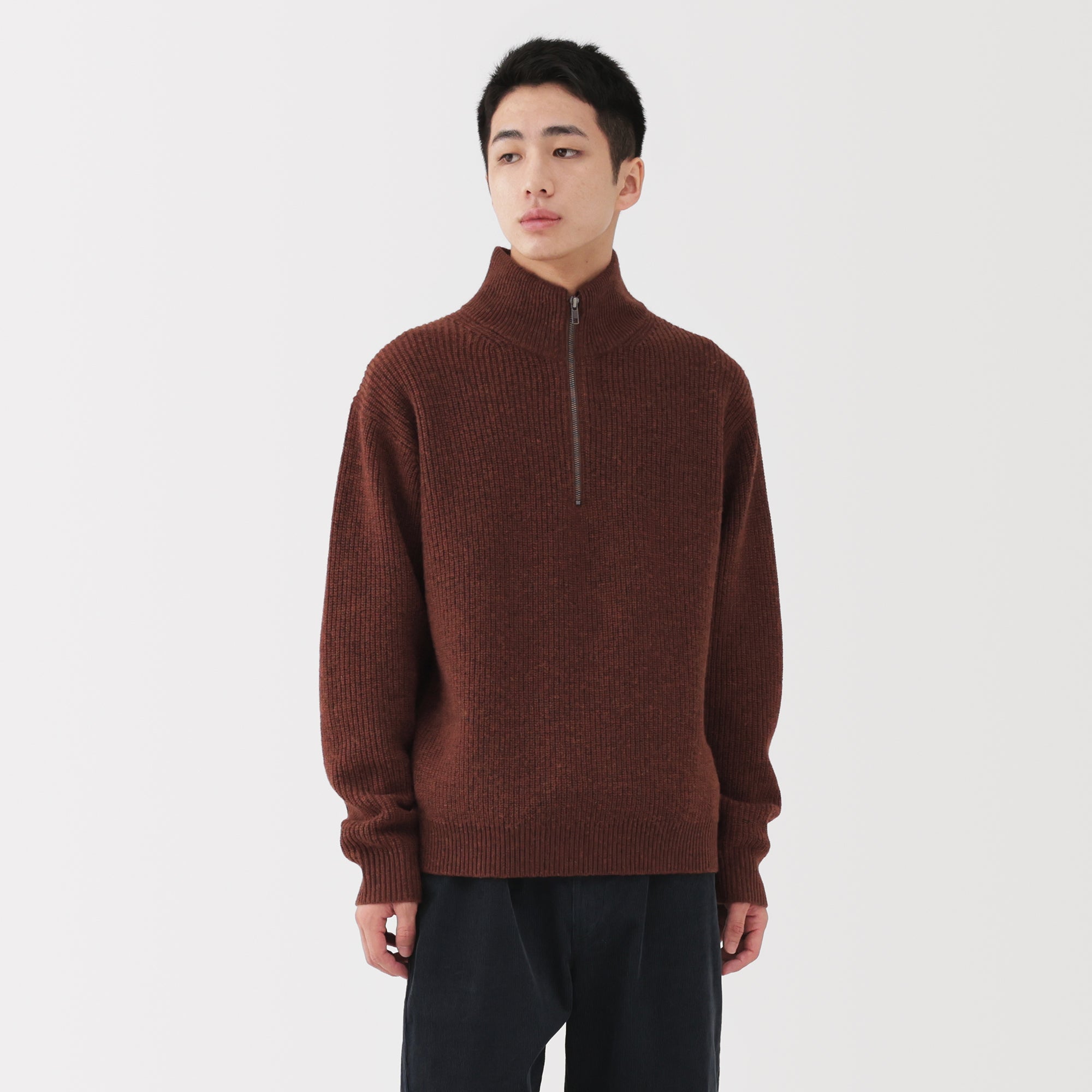 Wool Half Zip Sweater - Image 24