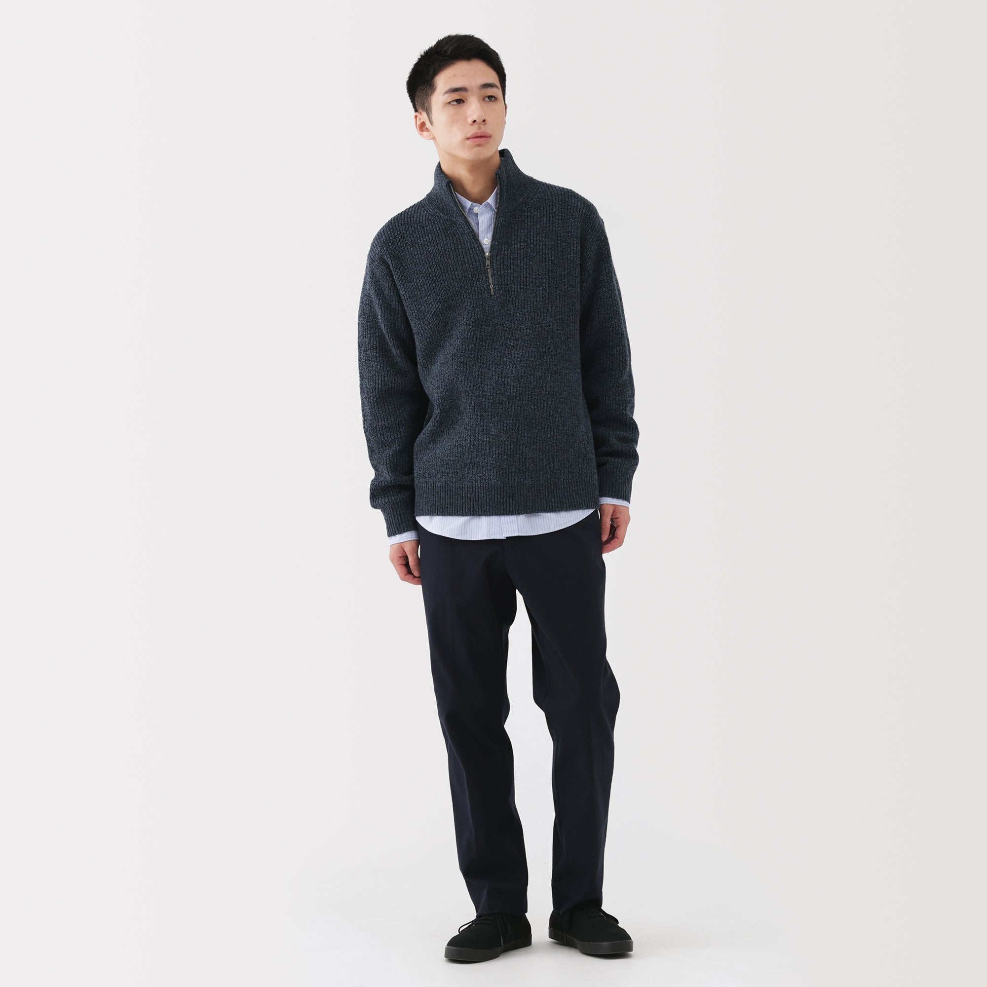 Wool Half Zip Sweater - Image 4