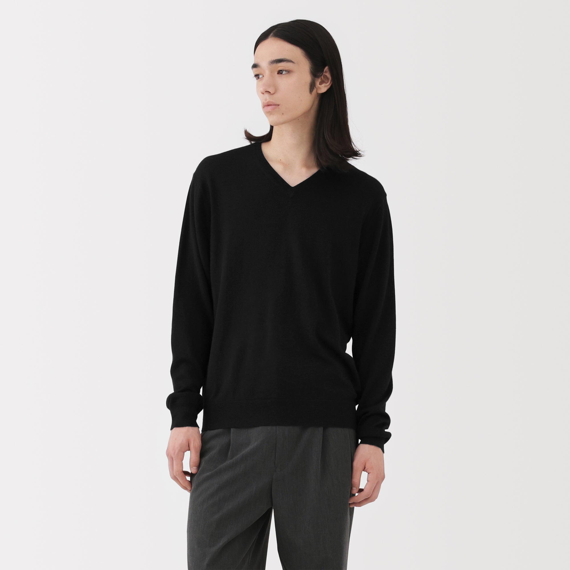 Wool V-Neck Sweater - Image 17