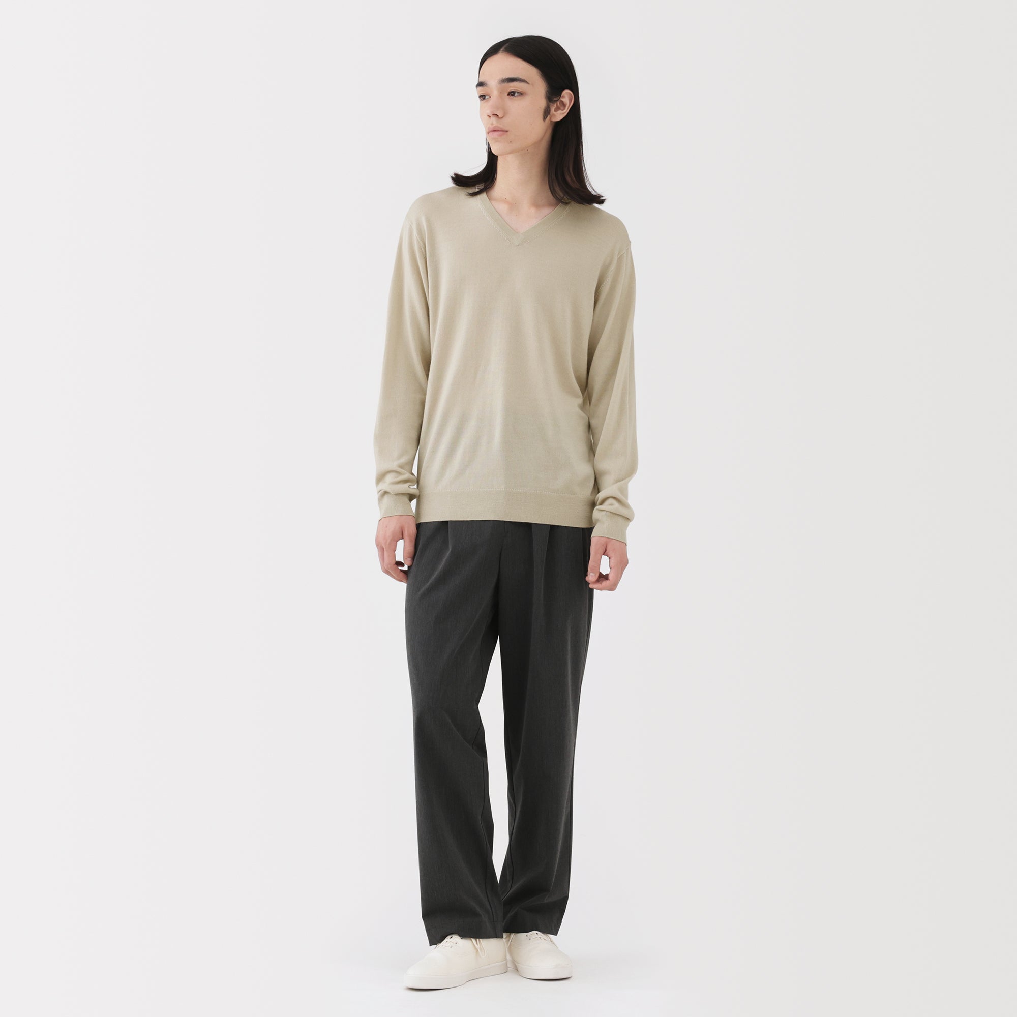 Wool V-Neck Sweater - Image 11