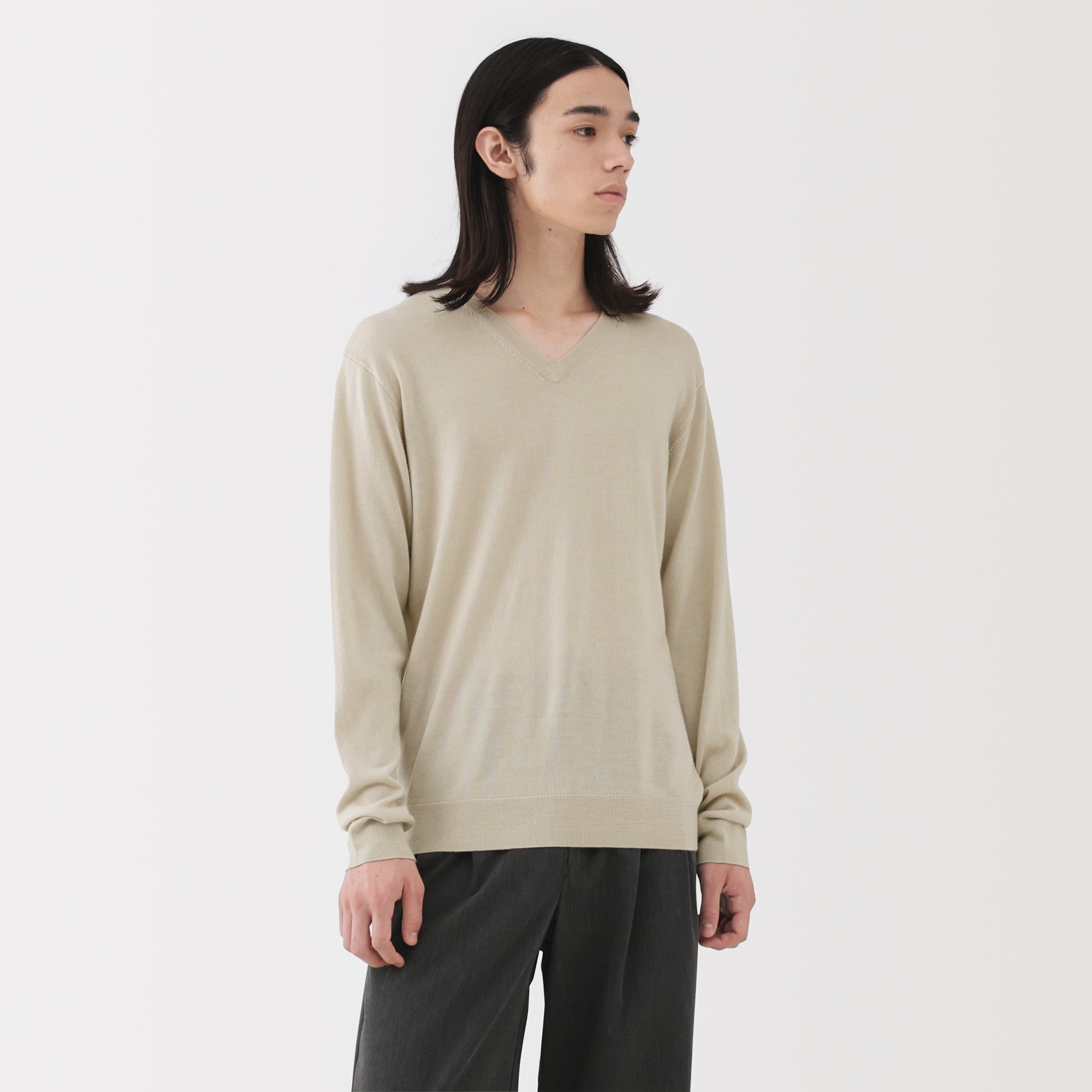 Wool V-Neck Sweater - Image 10