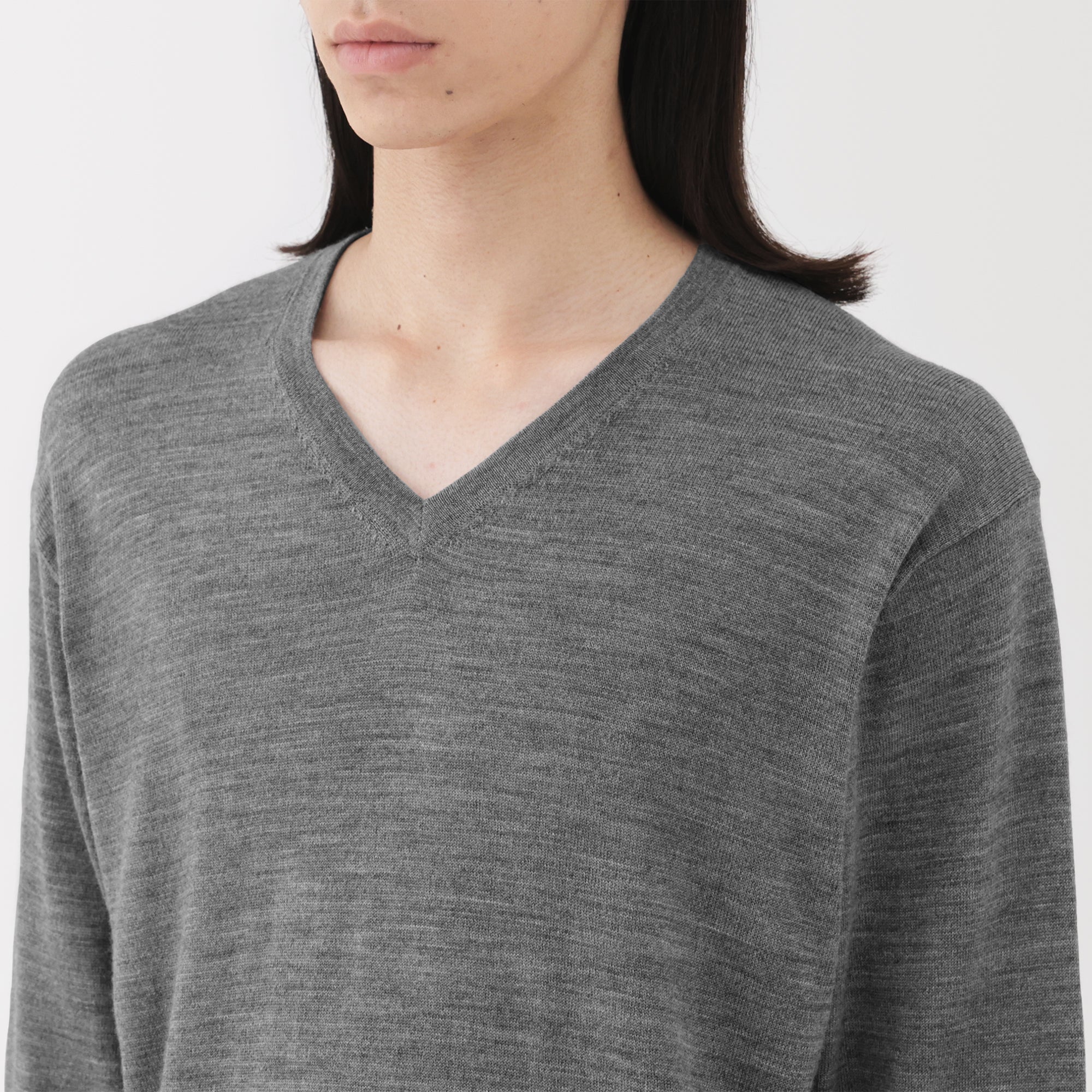 Wool V-Neck Sweater - Image 7