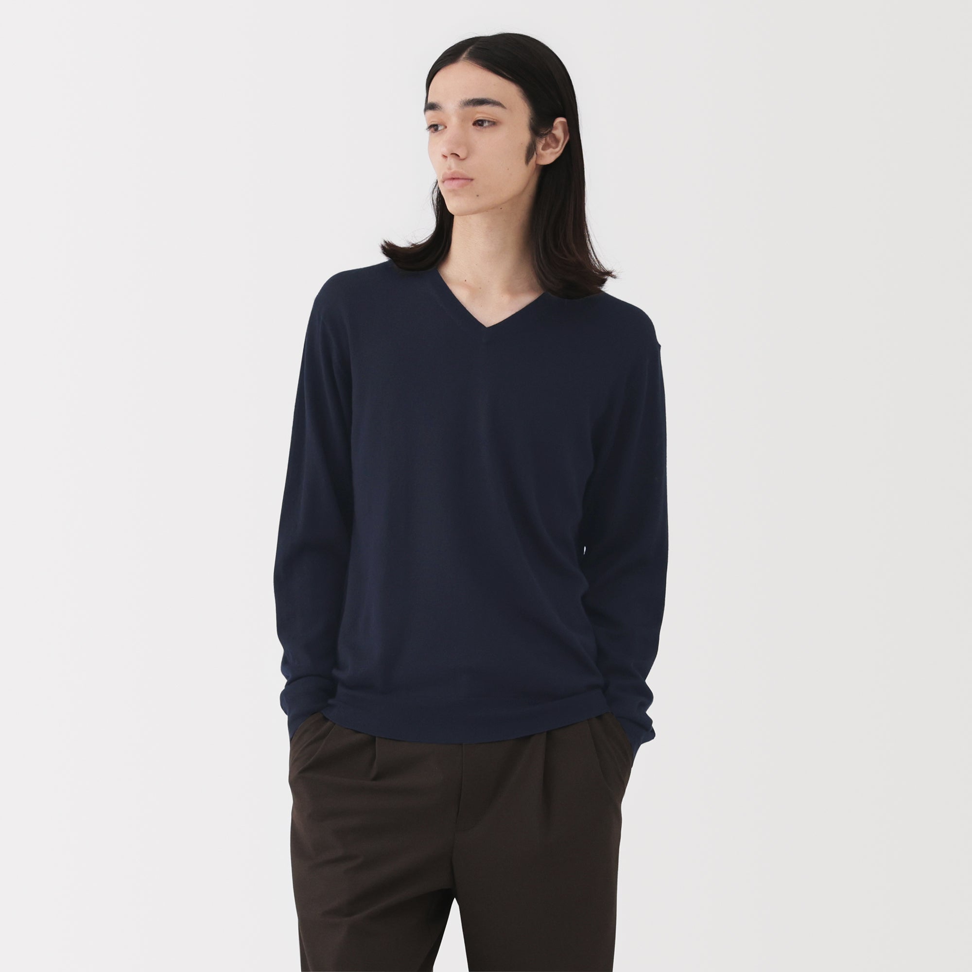 Wool V-Neck Sweater - Image 3