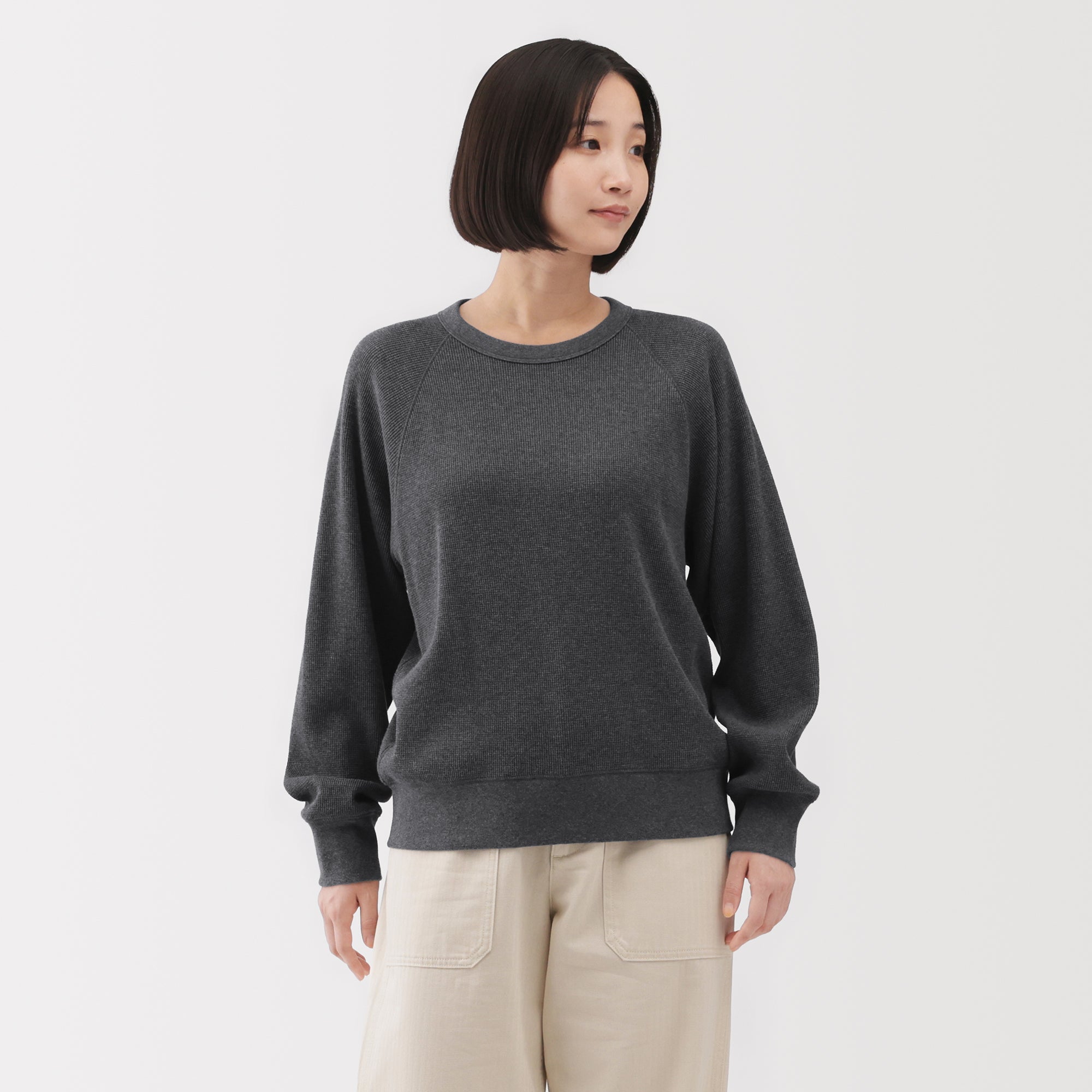 Waffle Crew Neck T-Shirt - Image 3