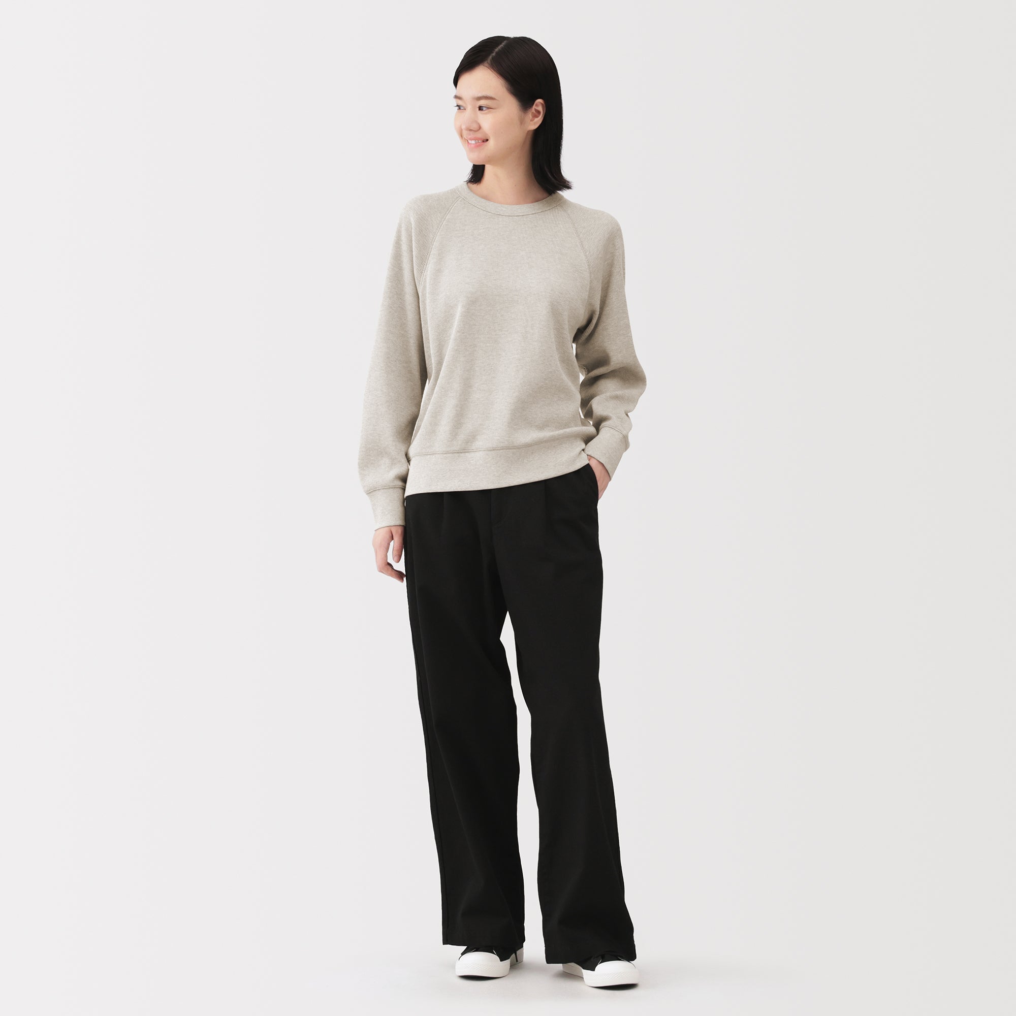 Waffle Crew Neck T-Shirt - Image 25