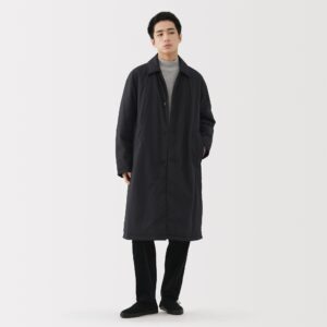 Padded Stand Fall Collar Coat